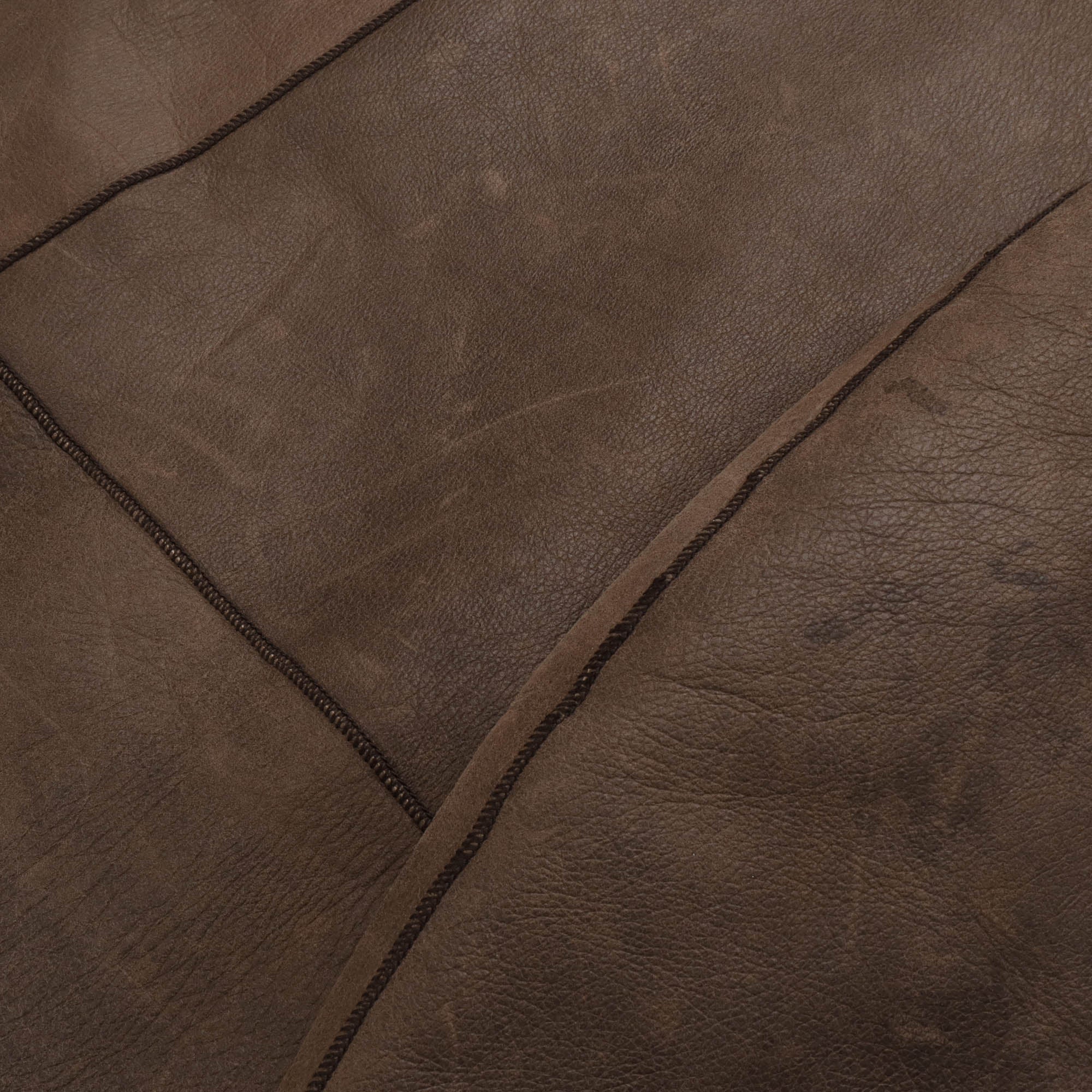 Vintage Leather Longline Jacket