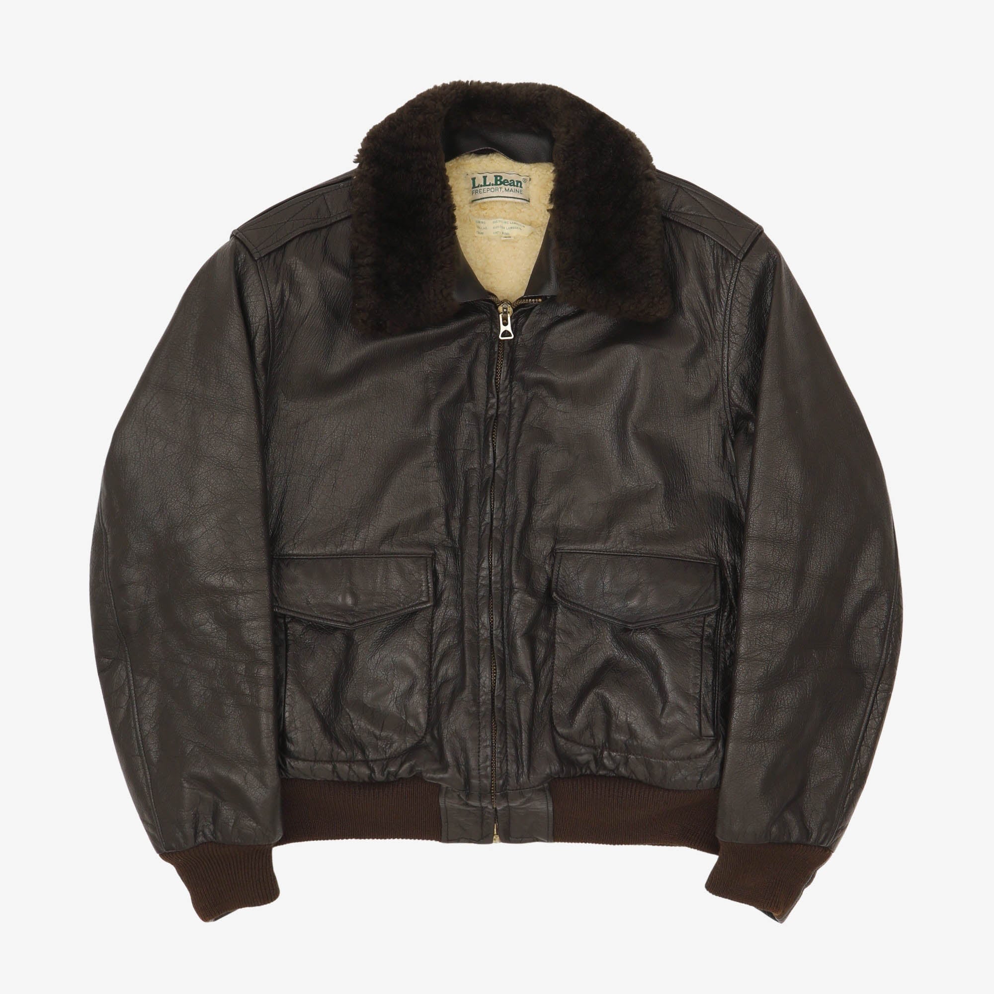 Vintage Shearling Aviator Jacket