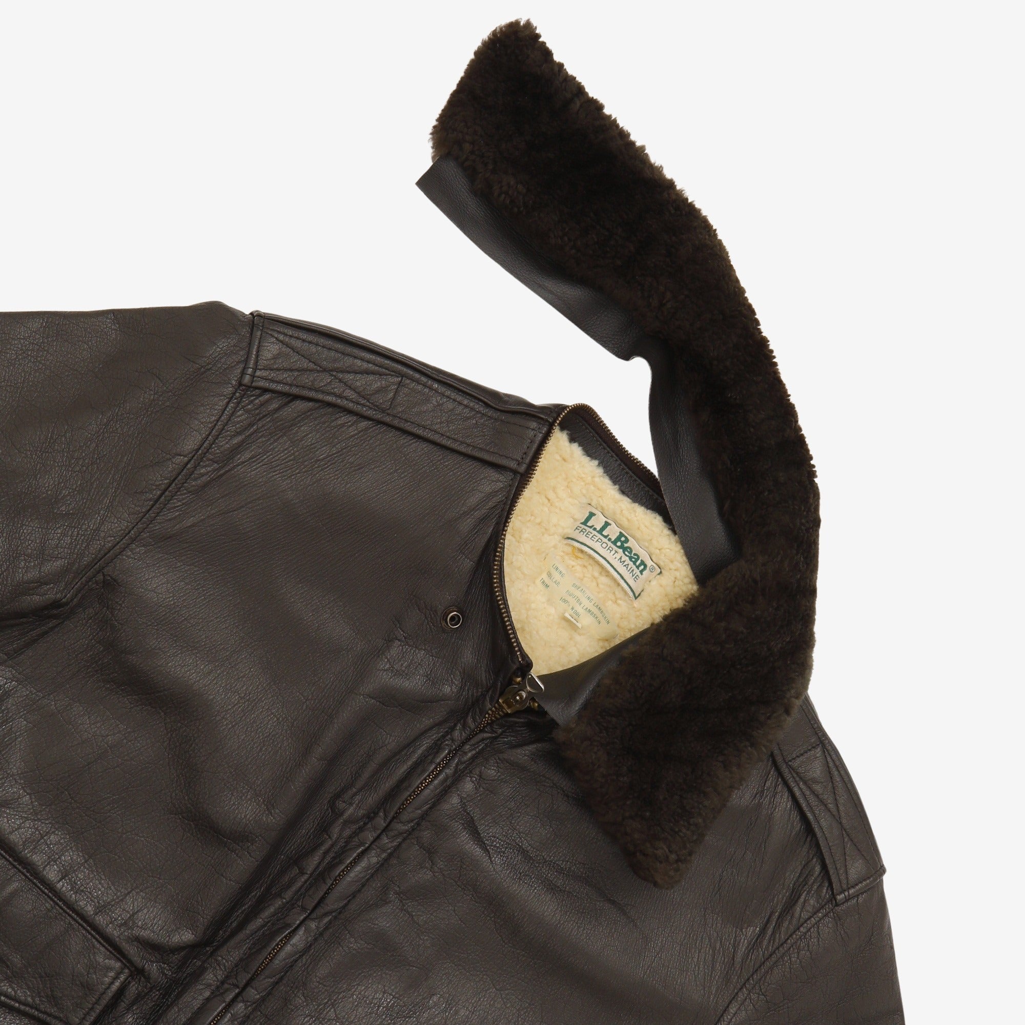Vintage Shearling Aviator Jacket