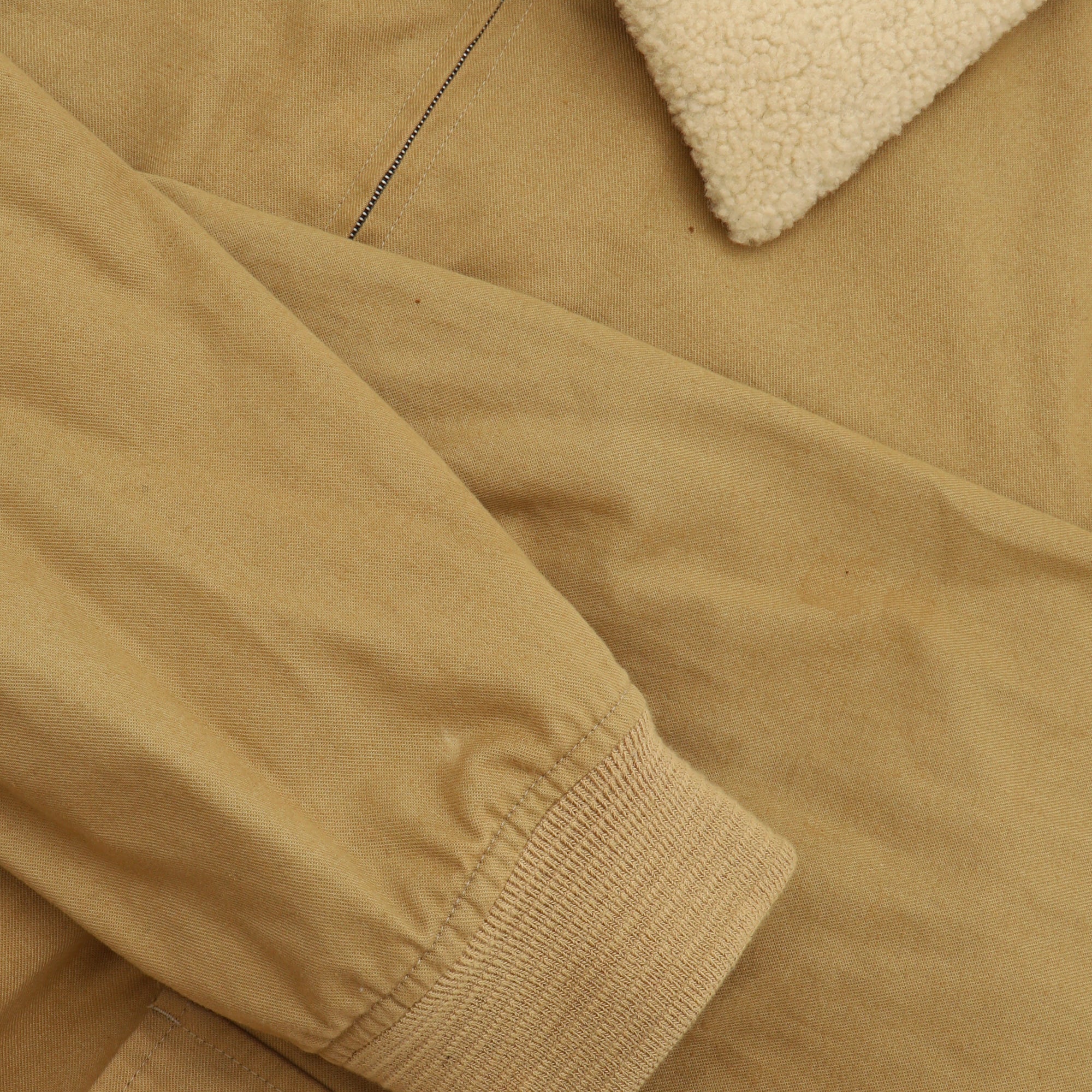 Shearling Collar Bomber Jacket