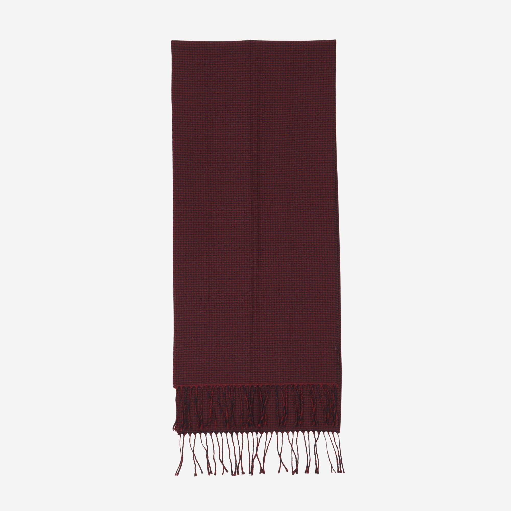 Houndstooth Wool Scarf