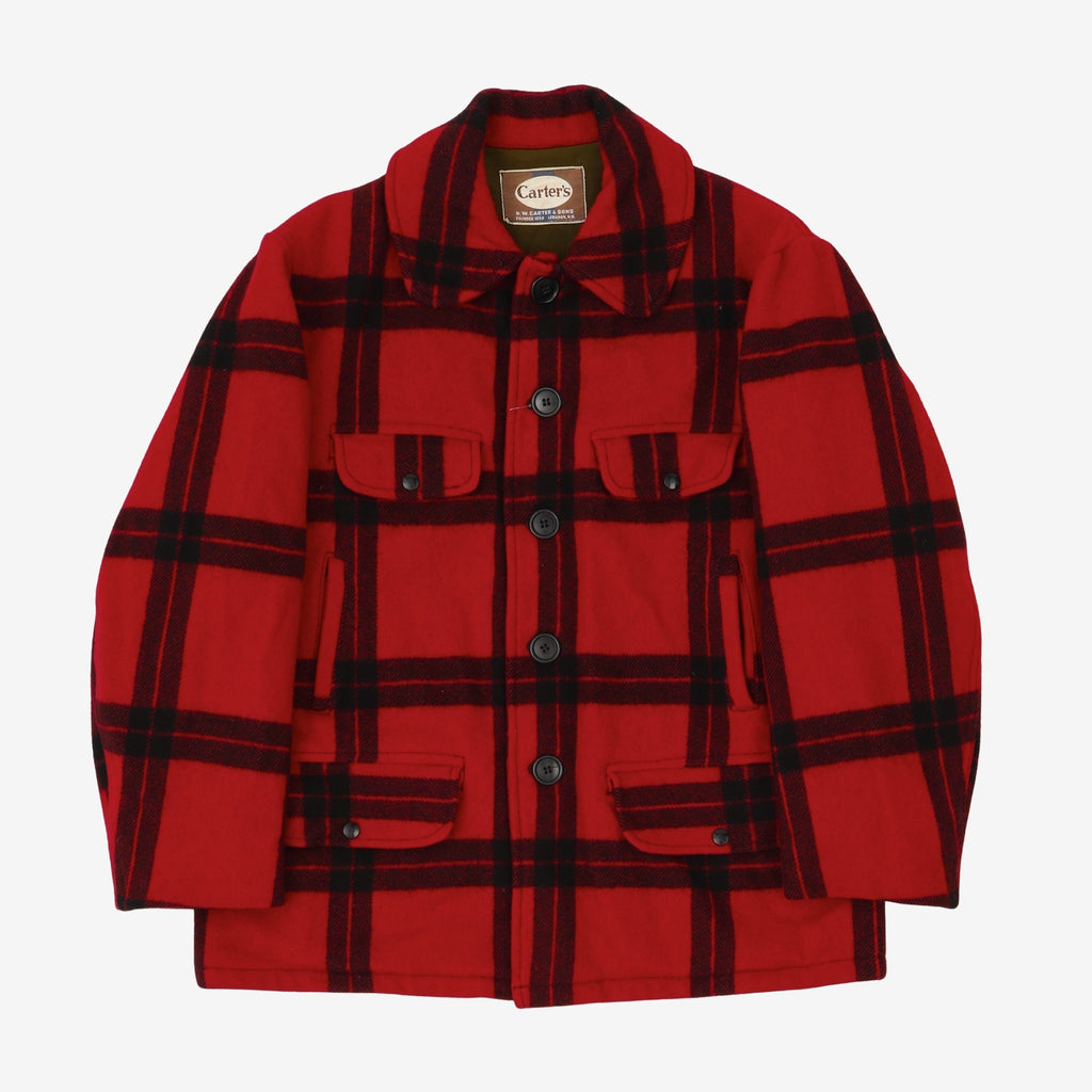 Plaid wool hunting jacket clearance