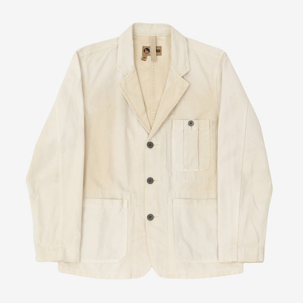 【Nigel Cabourn】MOTORCYCLE LINEN COAT early spring style> 80s 