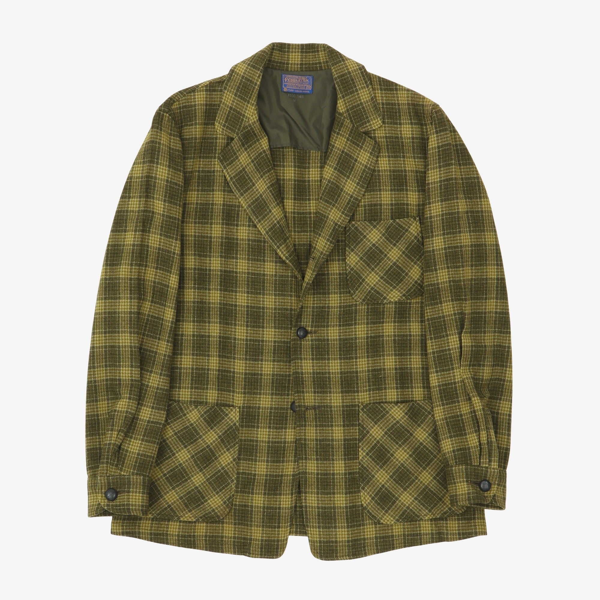 Check Plaid Wool Chore Coat