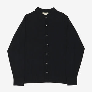 Button Up Wool Polo LS