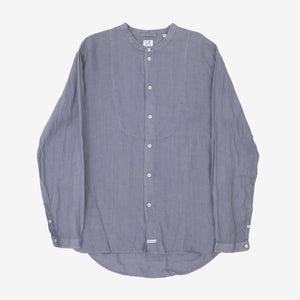 Grandad Collar Linen Shirt