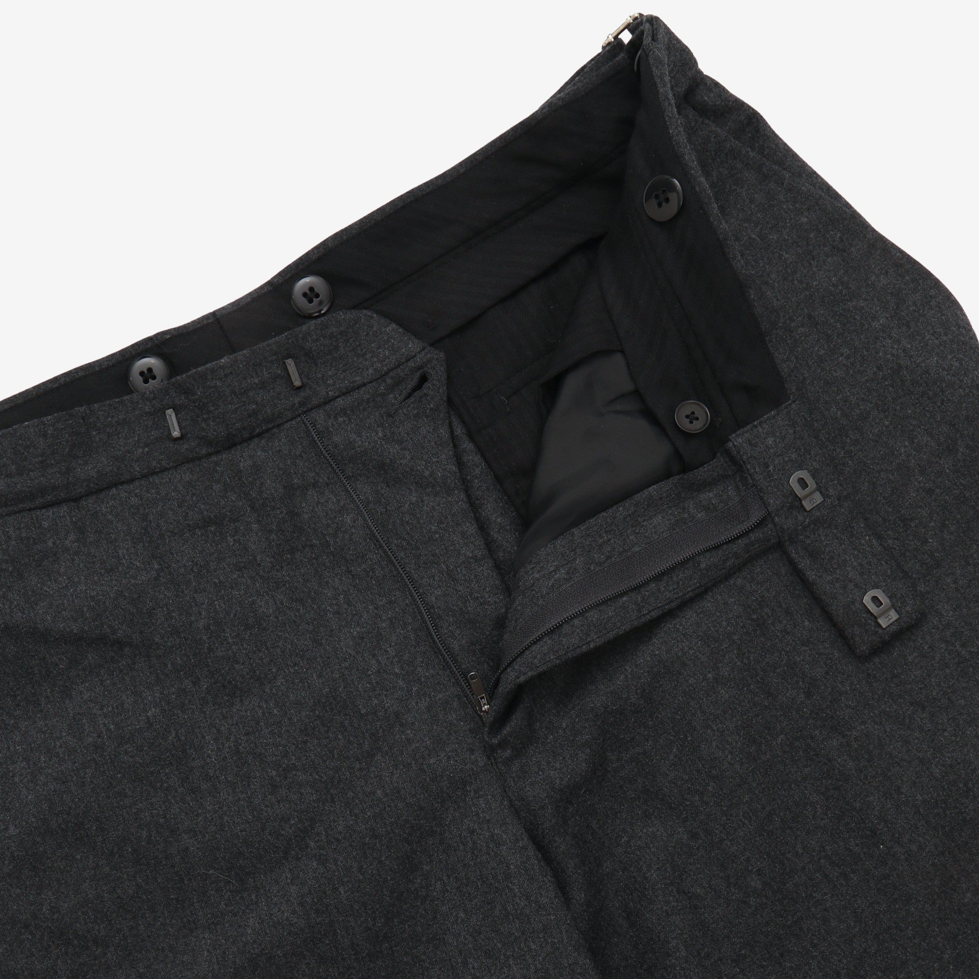 Pleated Wool Trouser