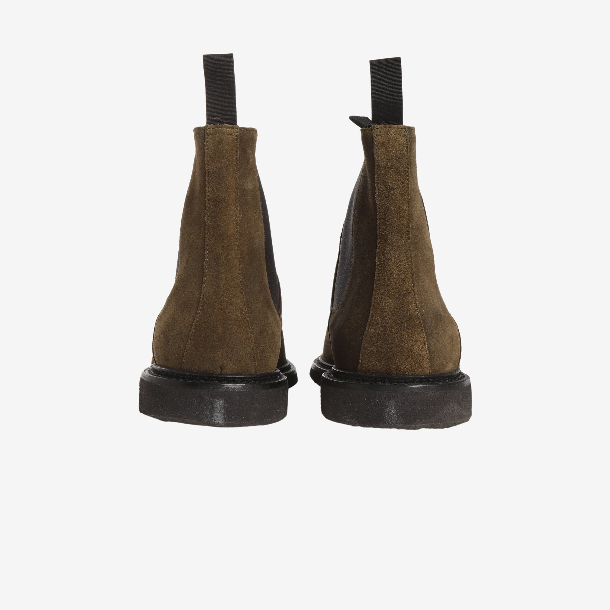 Waxed Suede Chelsea Boots