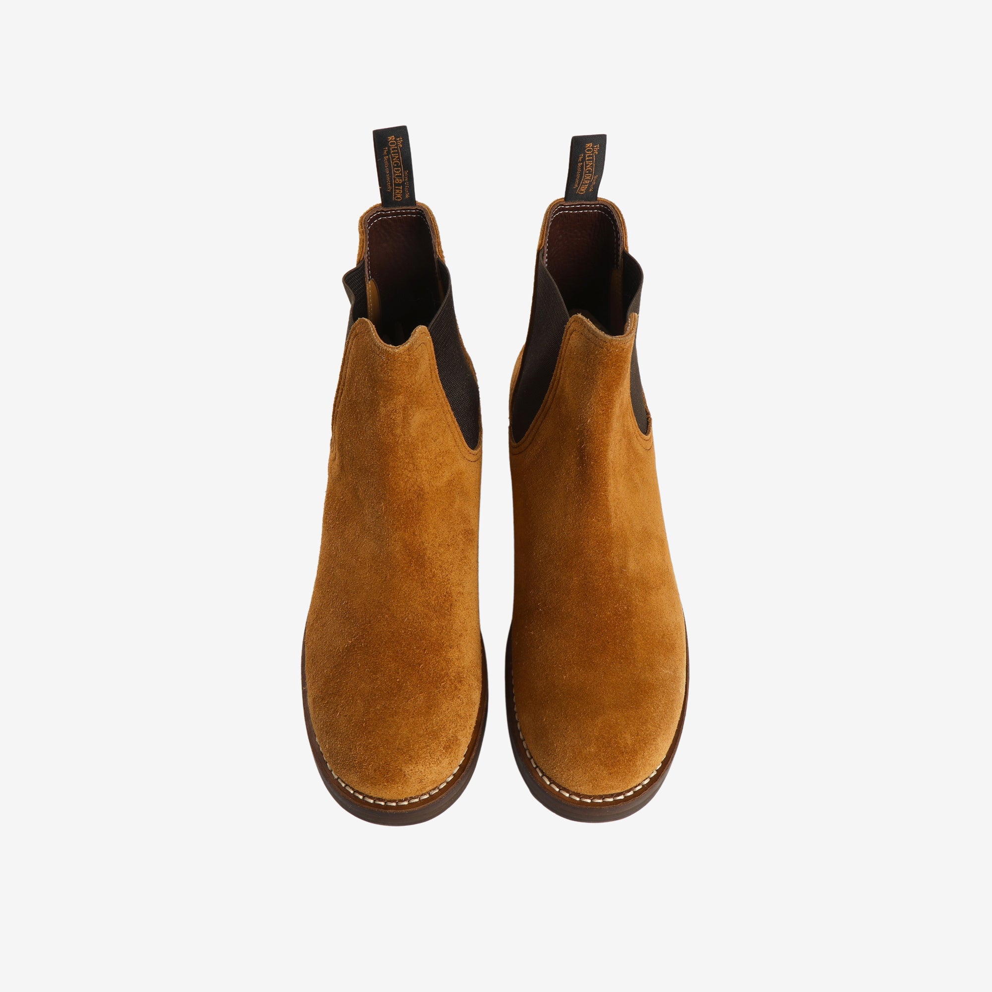 Tobacco Oil Suede Stan Chelsea Boots (Fits UK 8.5)