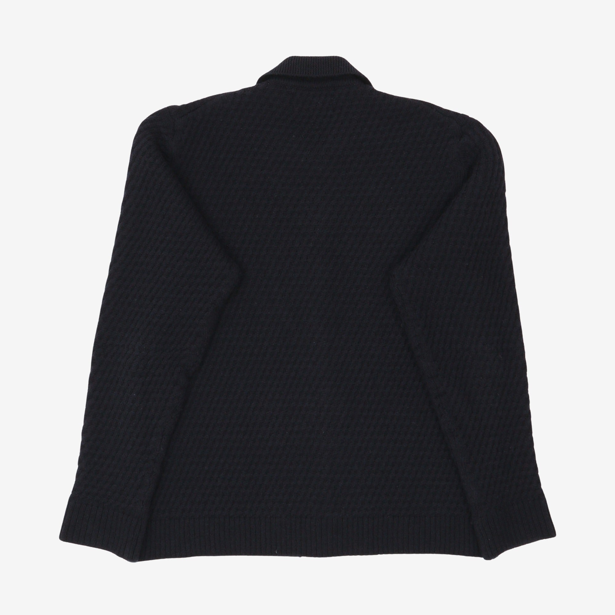 Cable Knit Wool Cardigan