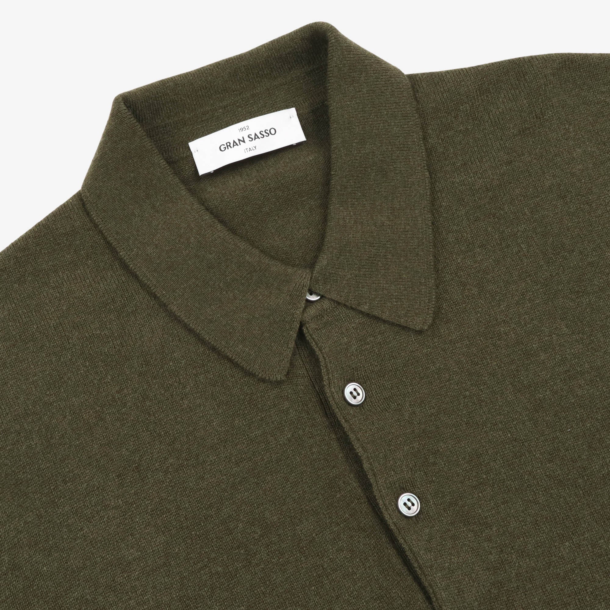 Cashmere Blend Polo LS