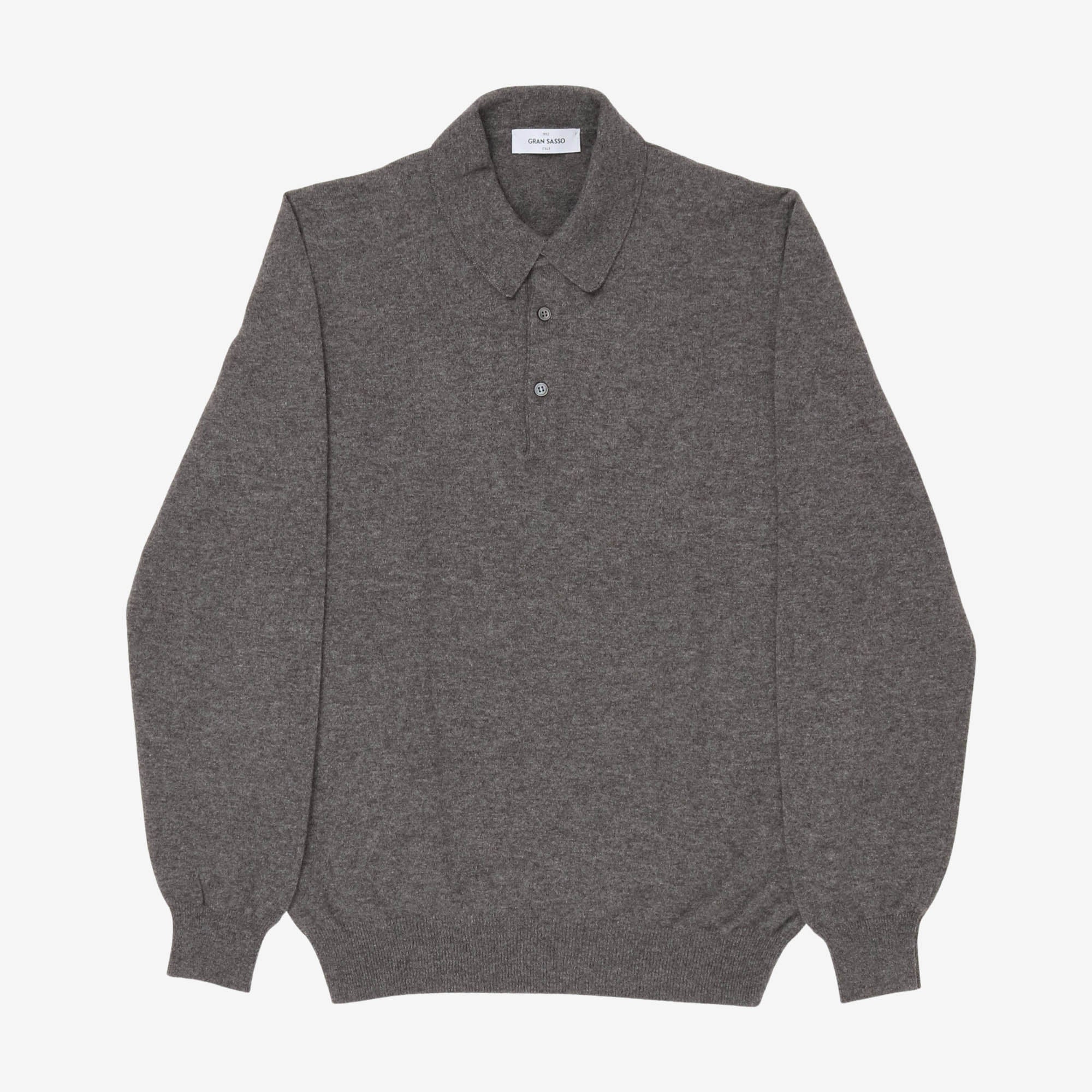 Cashmere Blend Polo LS