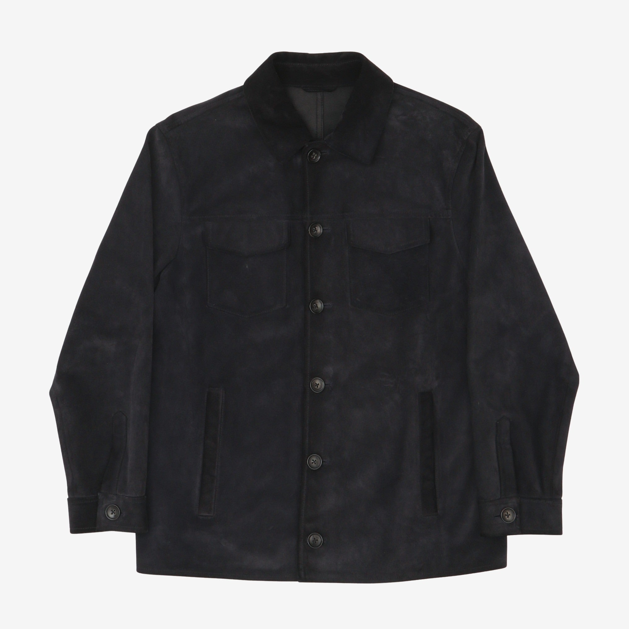 Suede Leather Overshirt
