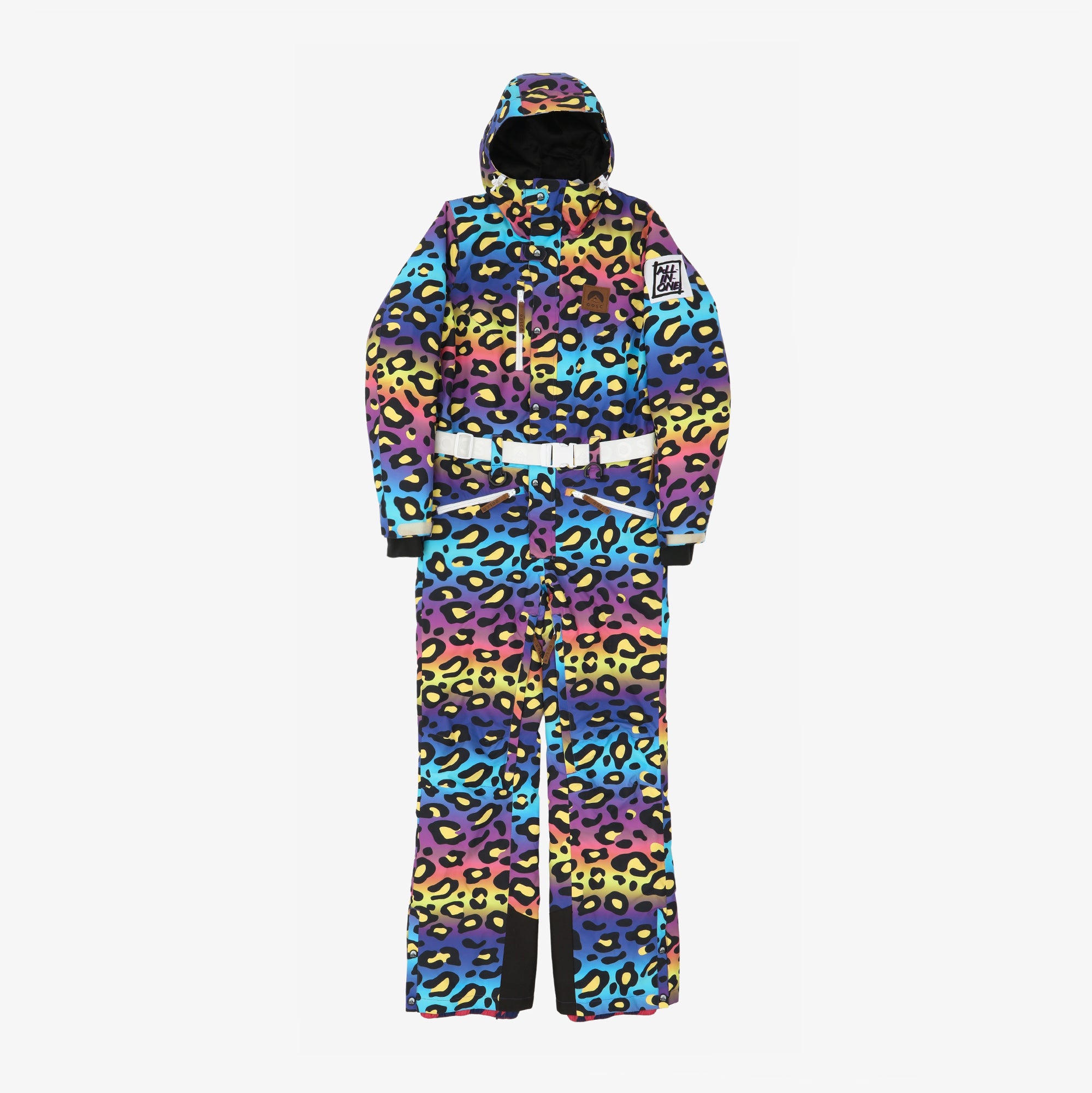 Womens Wavey Leopard Ski Suit