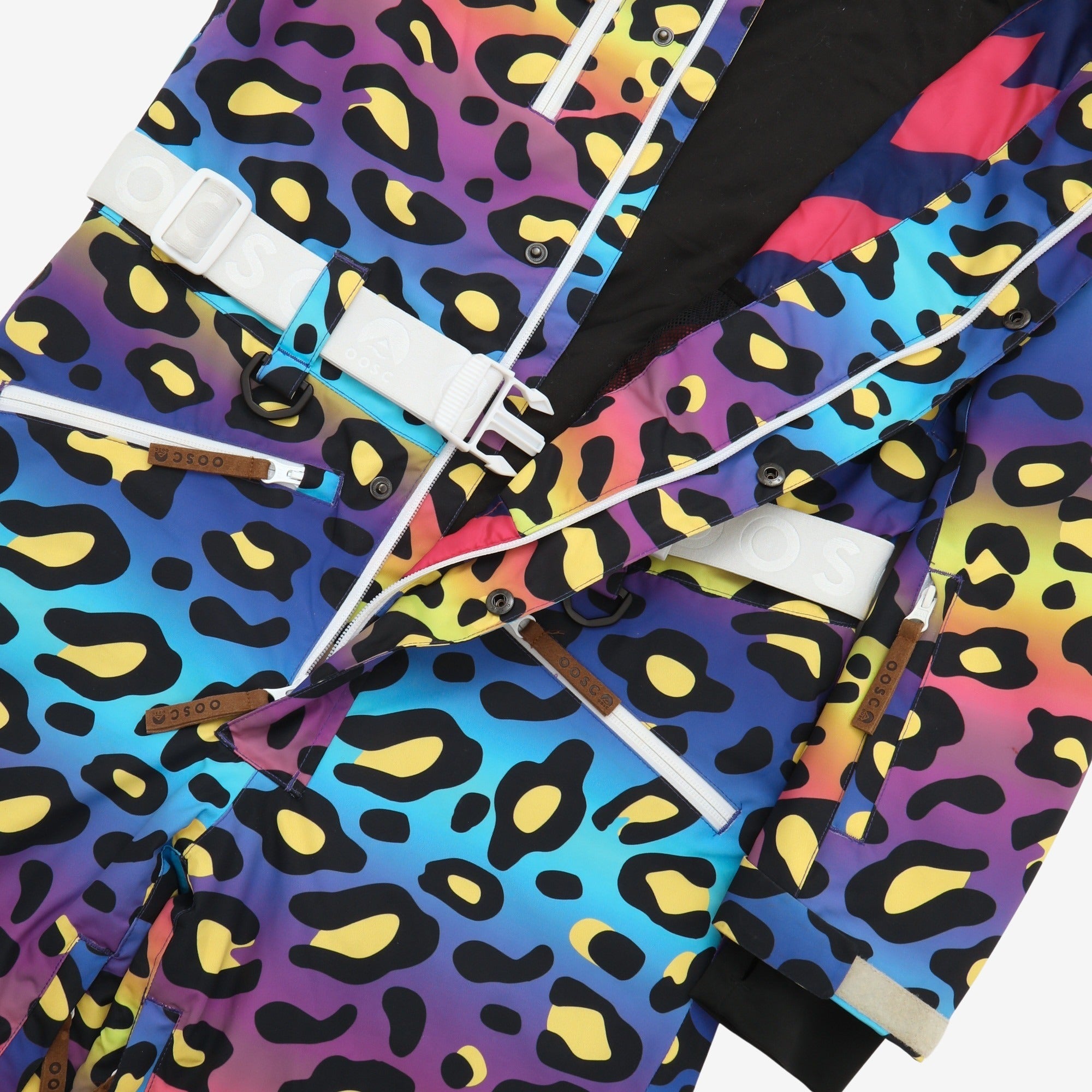 Womens Wavey Leopard Ski Suit