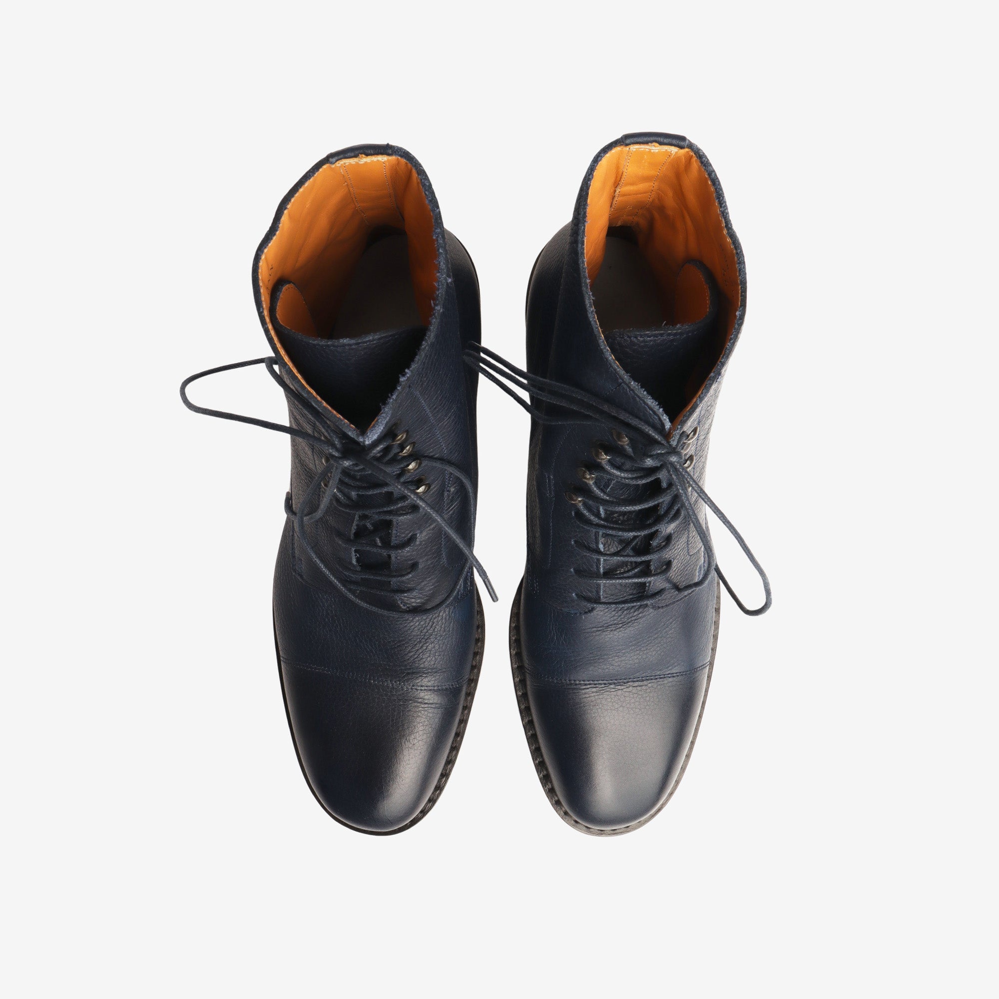 Grained Leather Ankle Boot