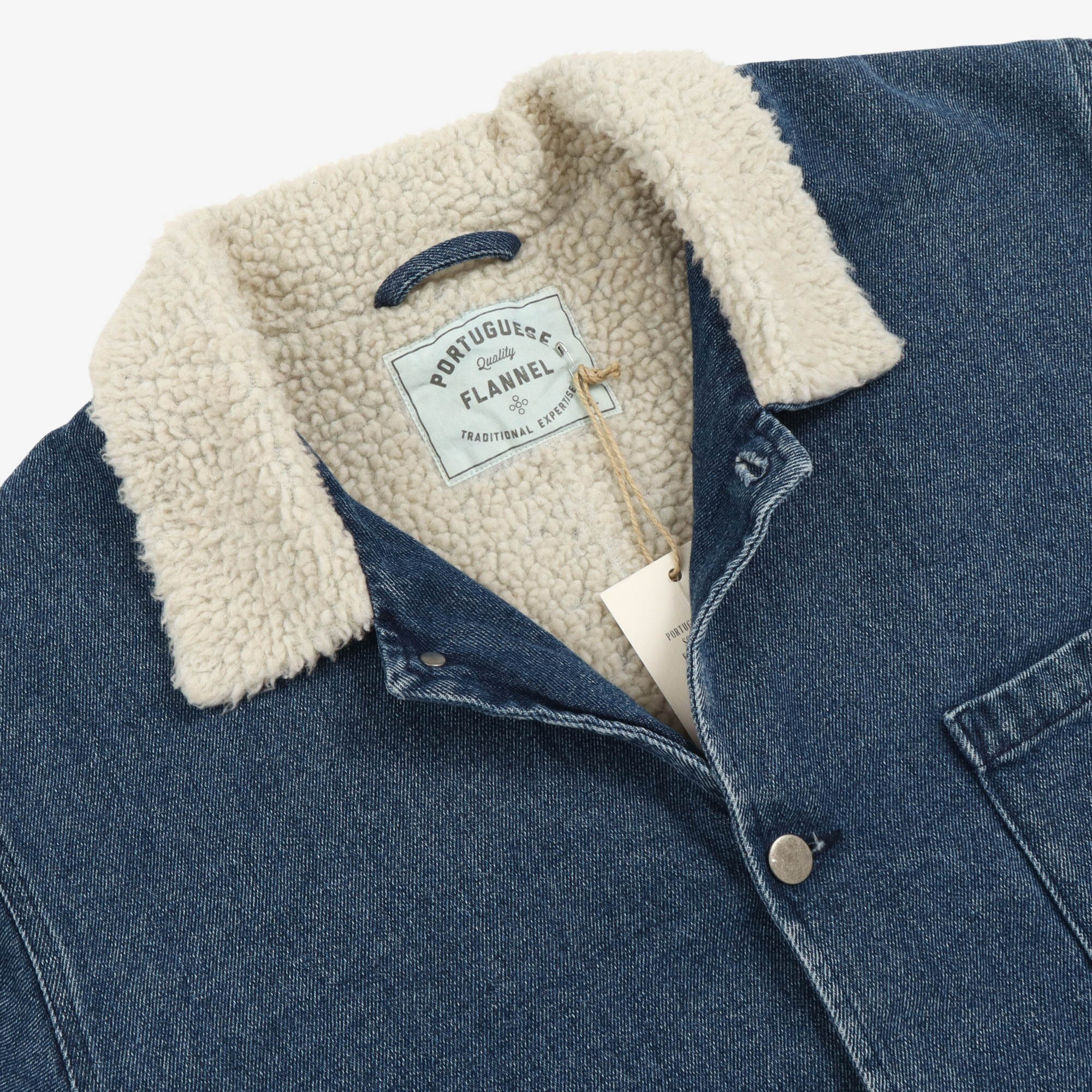 Labura Denim Sherpa Chore Jacket