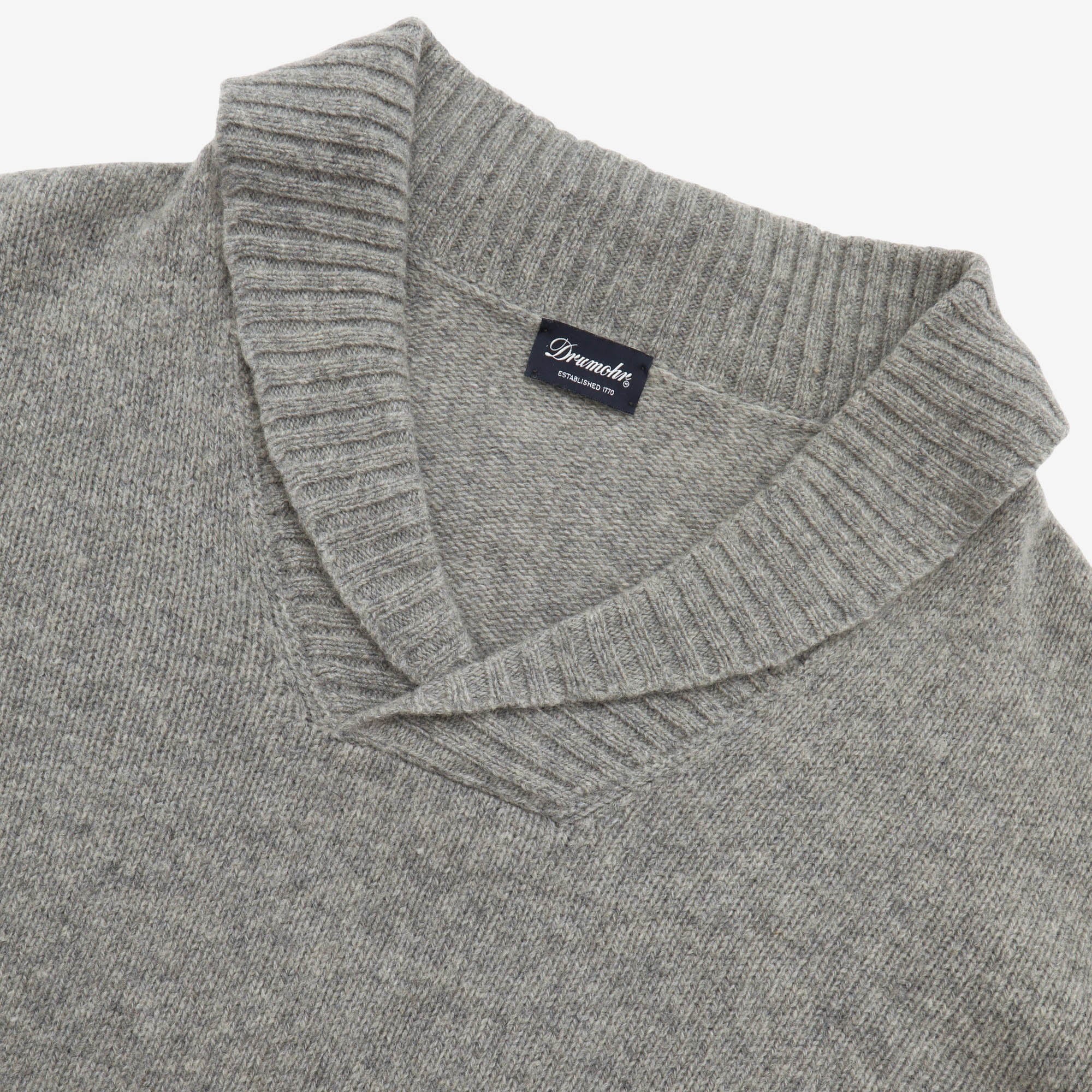 Lambswool Shawl Neck Sweater