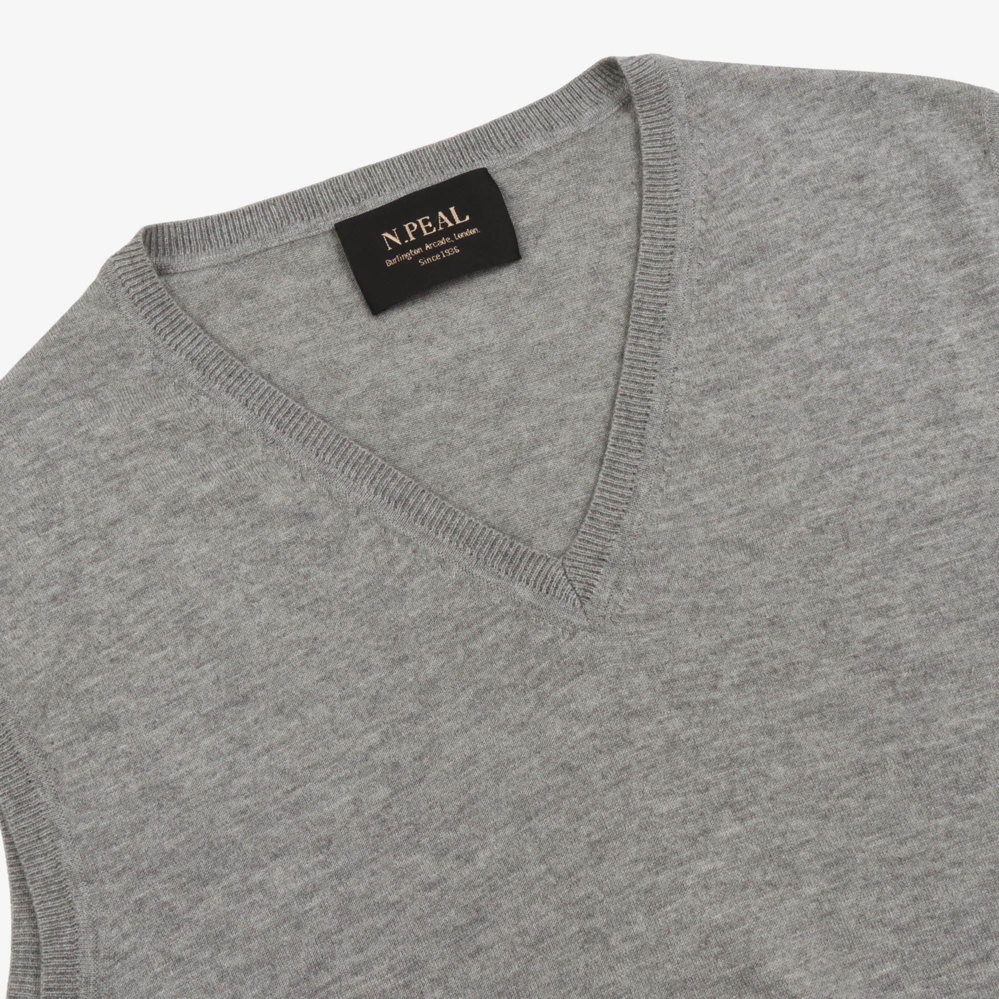 Cashmere V Neck Sleeveless Sweater