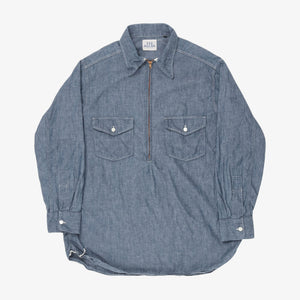 Half Zip Chambray Shirt