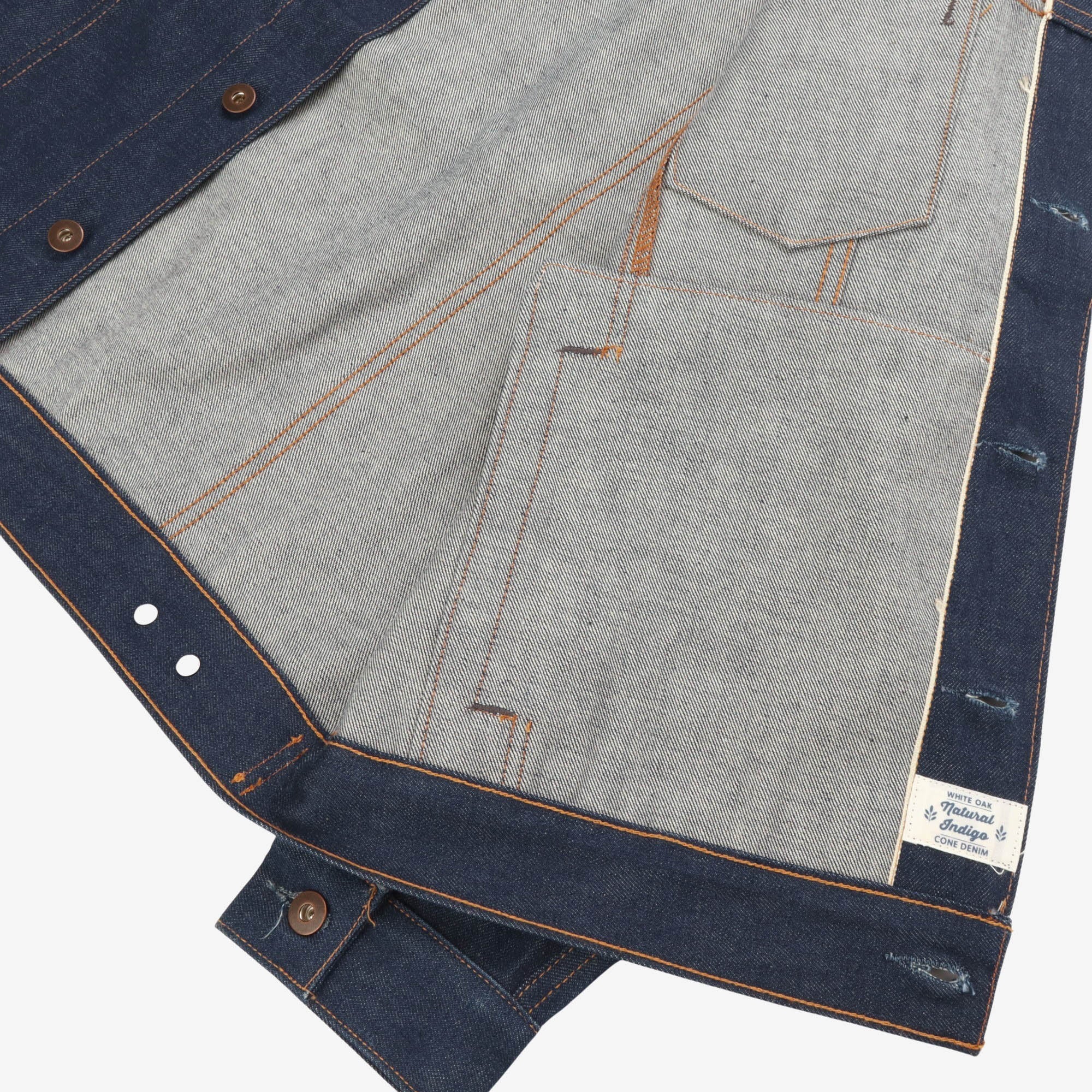 14.47oz Cone Mills White Oak Denim Jacket