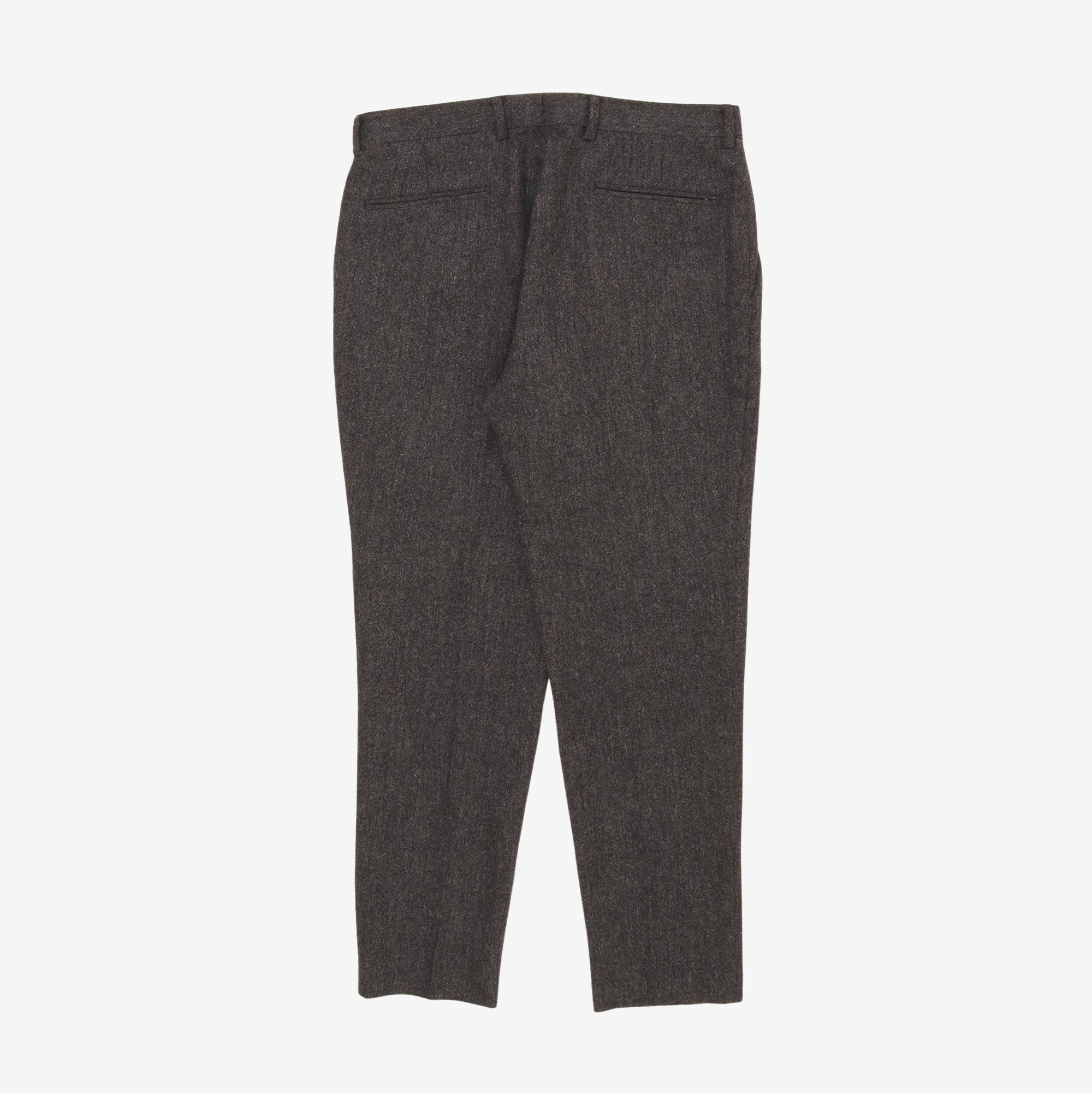 Wool Pleated Trousers (34W X 30L)
