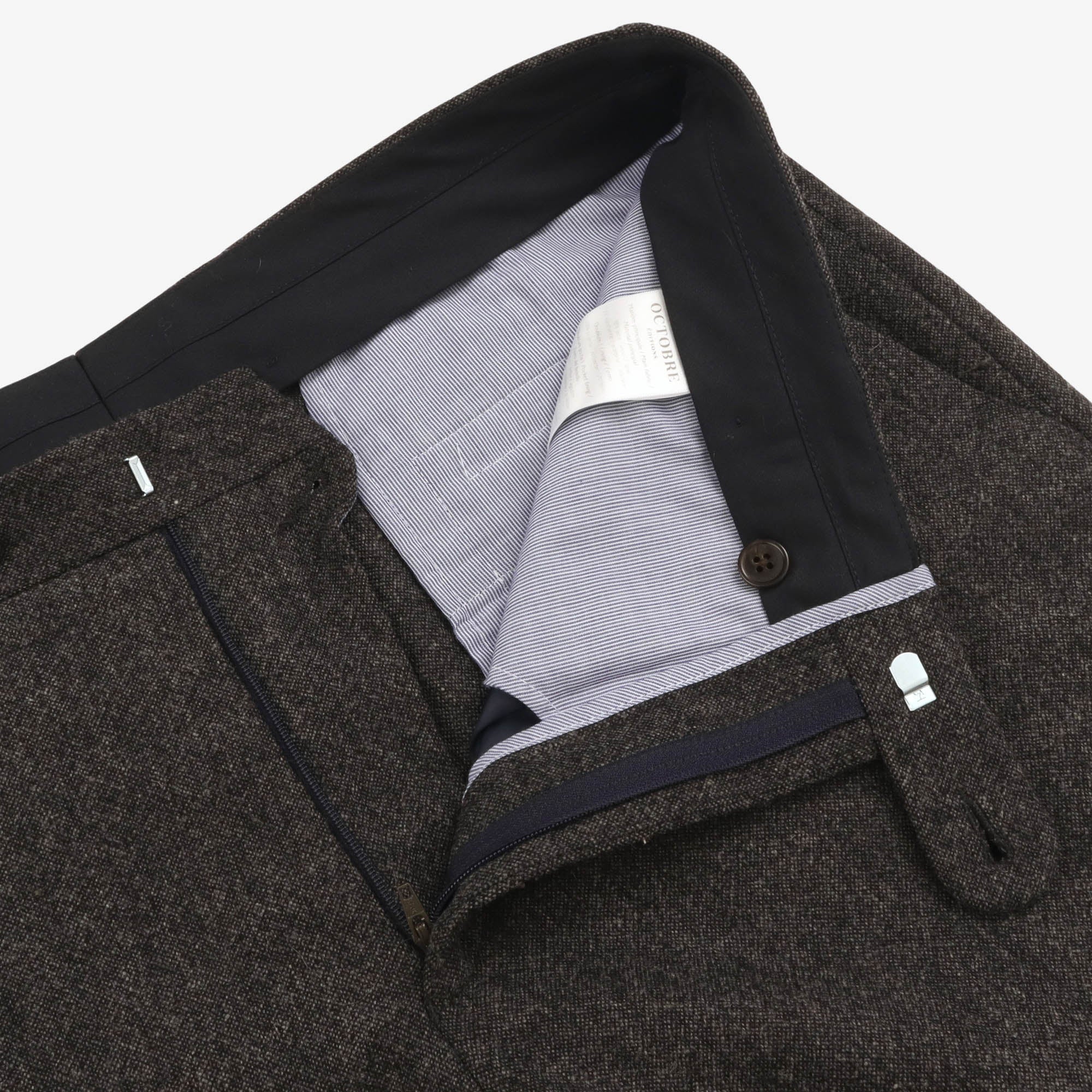 Wool Pleated Trousers (34W X 30L)