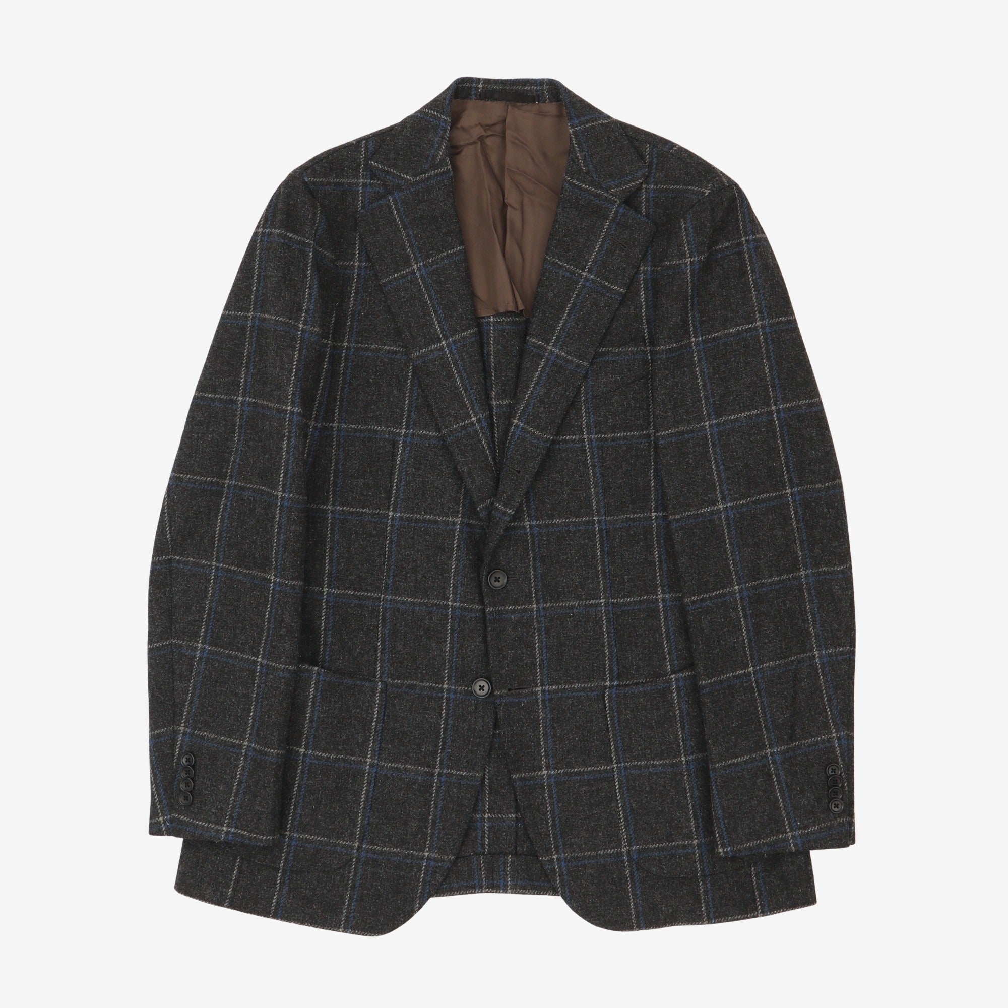 Wool Windowpane Blazer