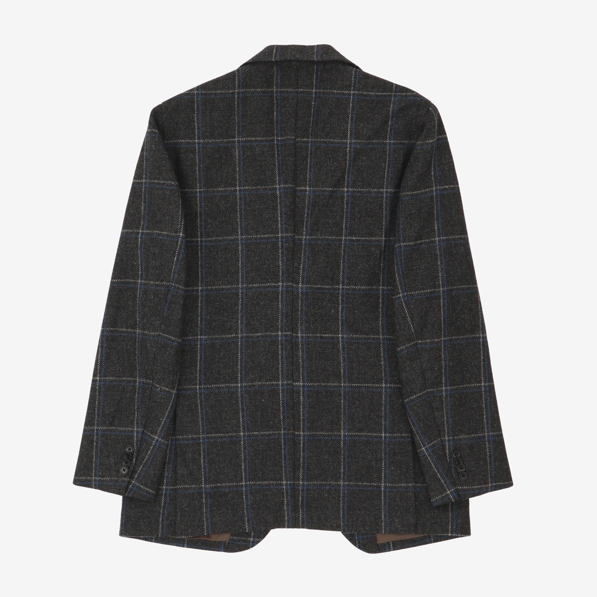 Wool Windowpane Blazer