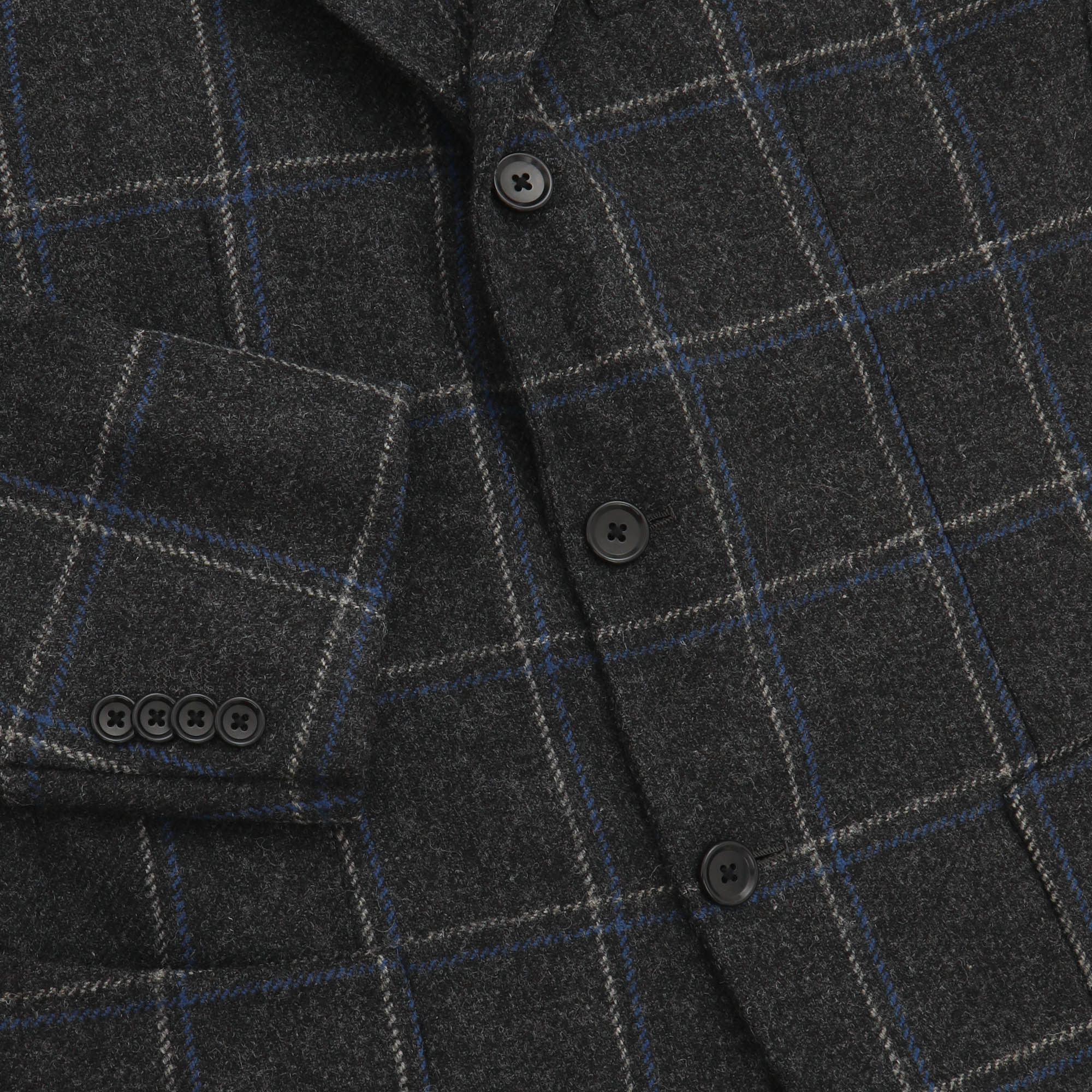 Wool Windowpane Blazer