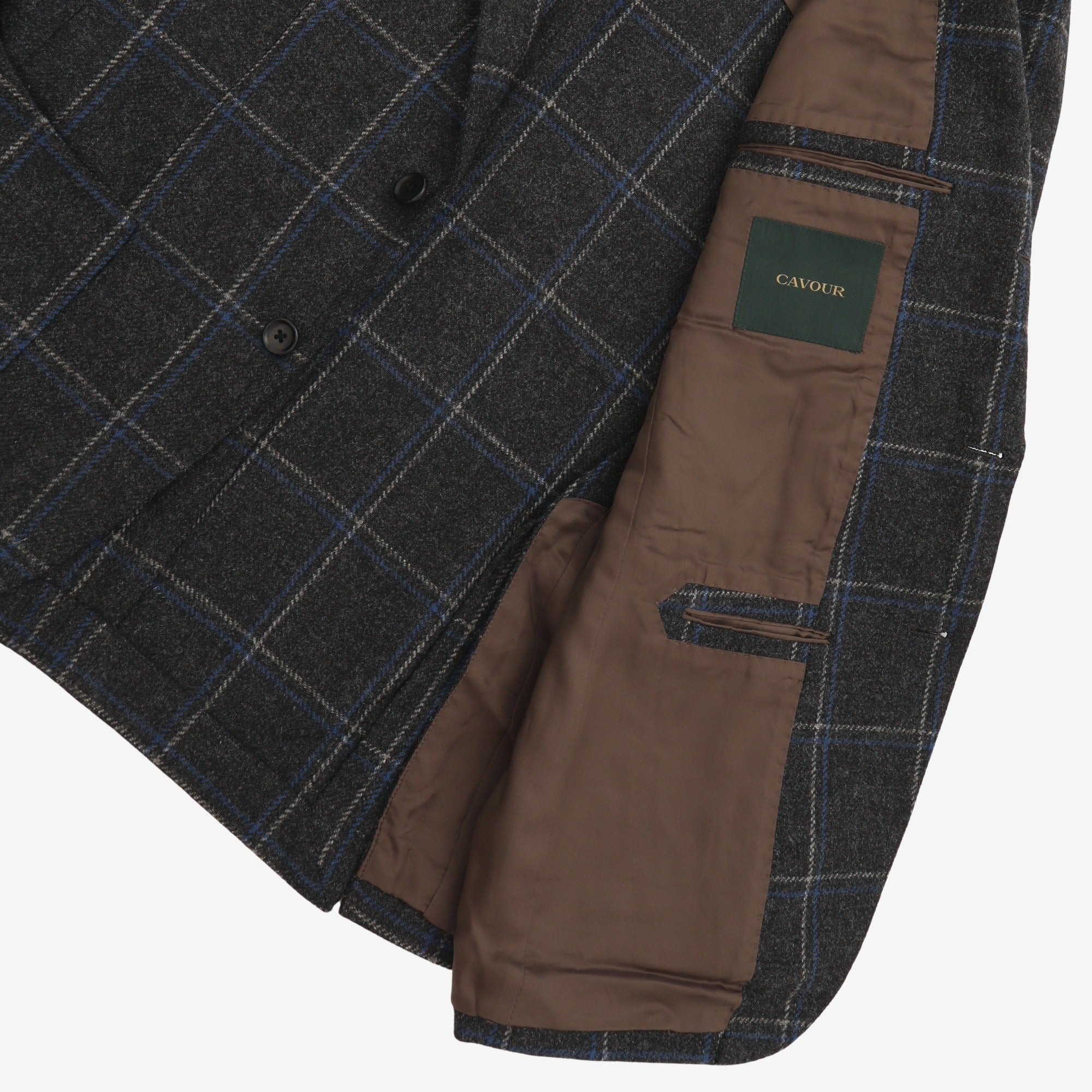Wool Windowpane Blazer