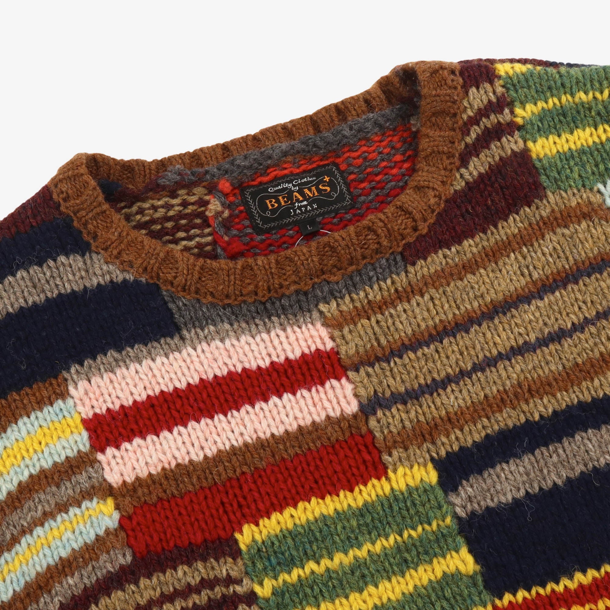 Patchwork Crewneck Sweater
