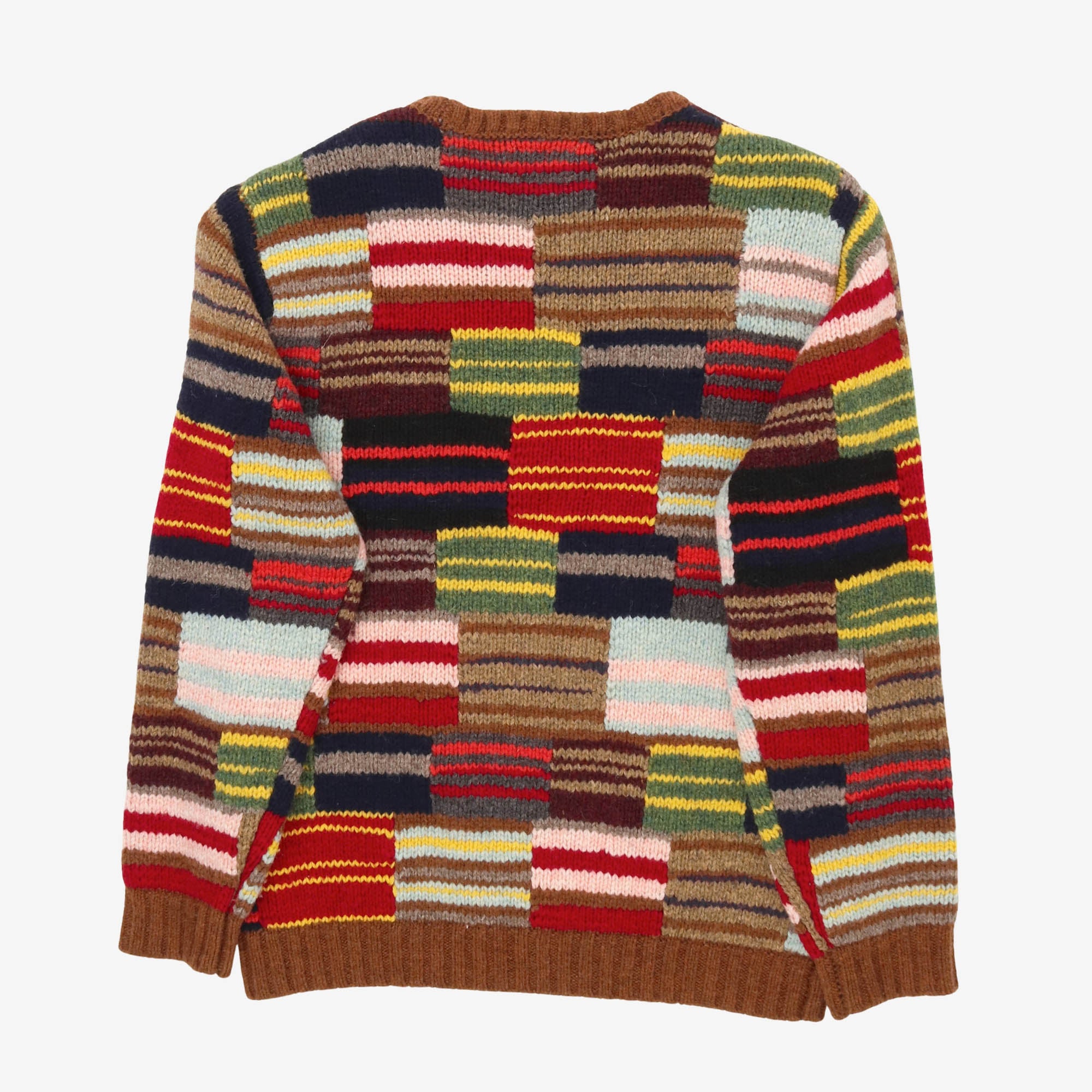 Patchwork Crewneck Sweater