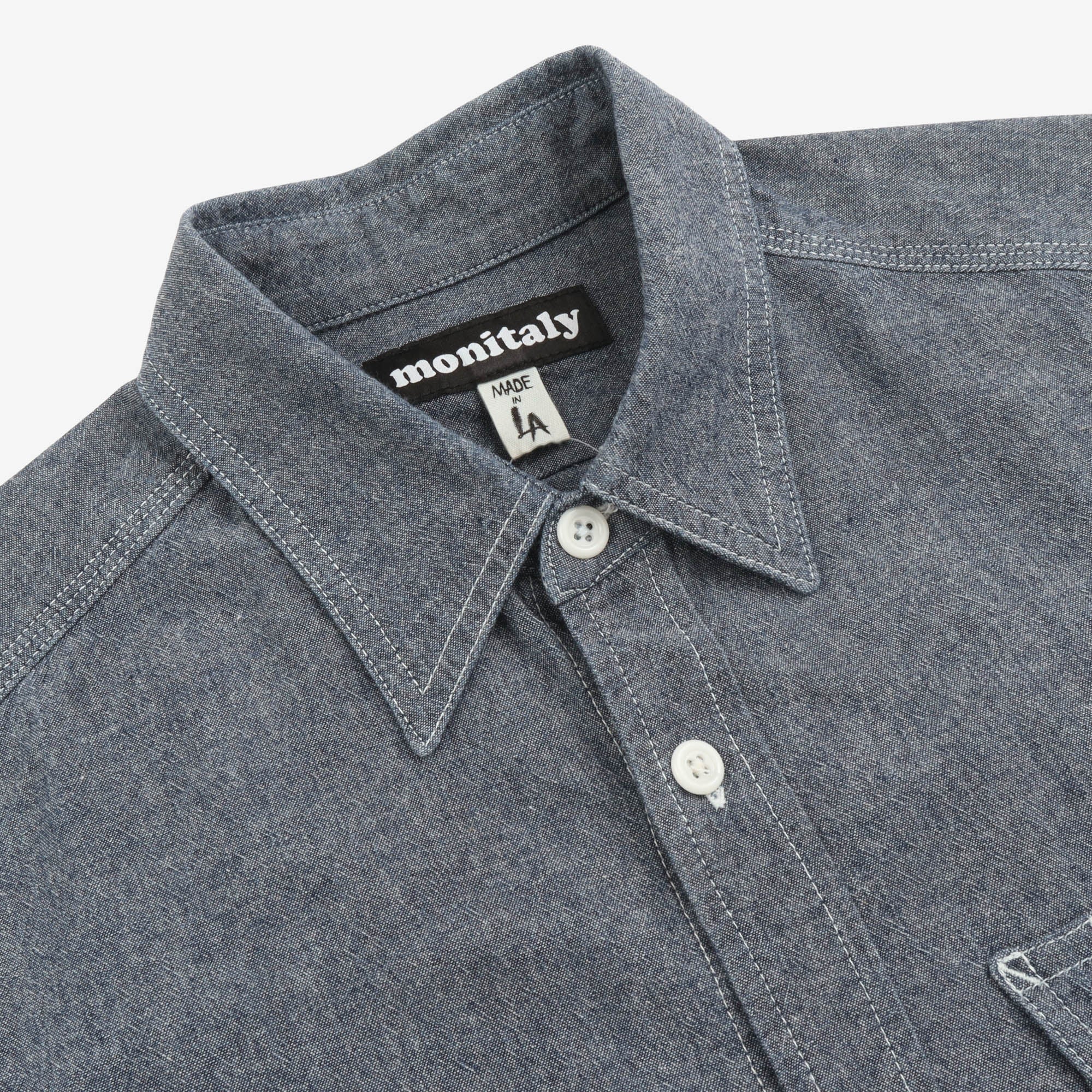 Triple Needle Chambray Shirt