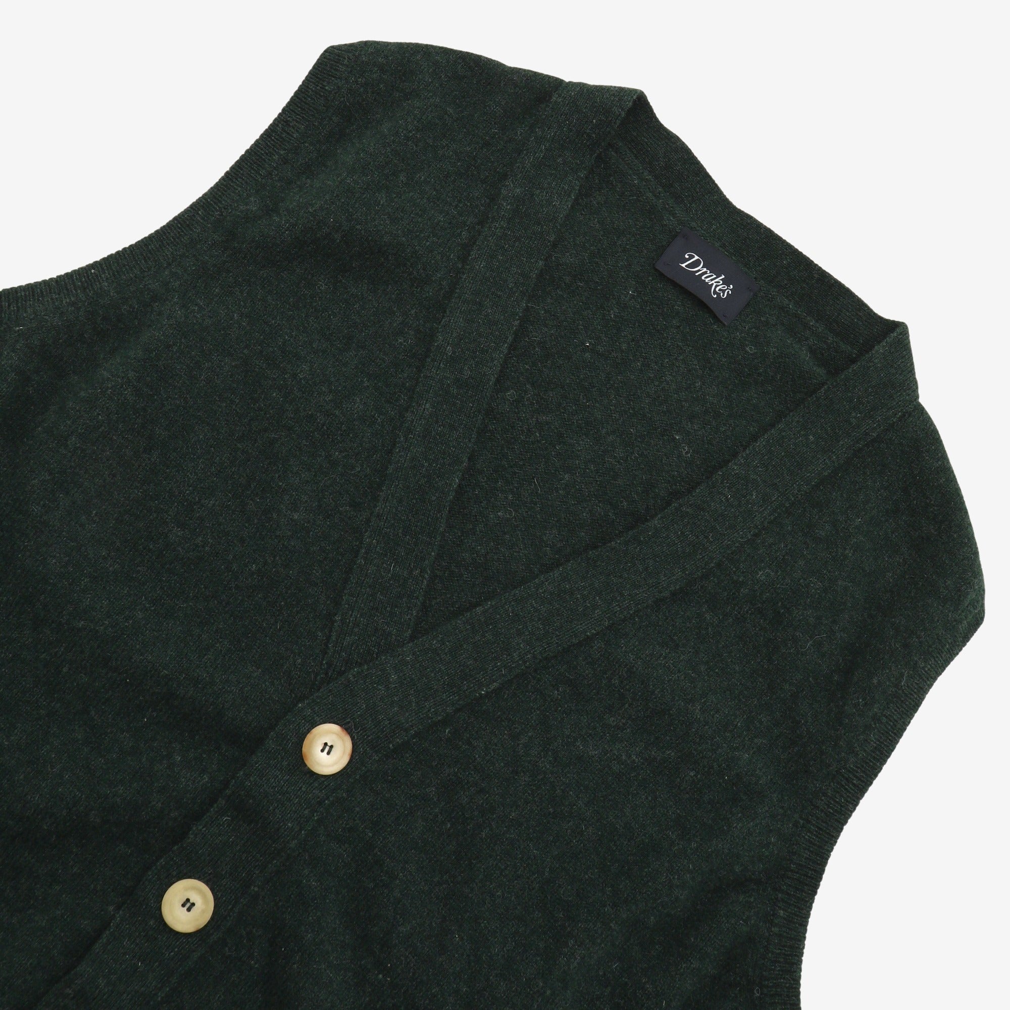 Lambswool Sleeveless Cardigan