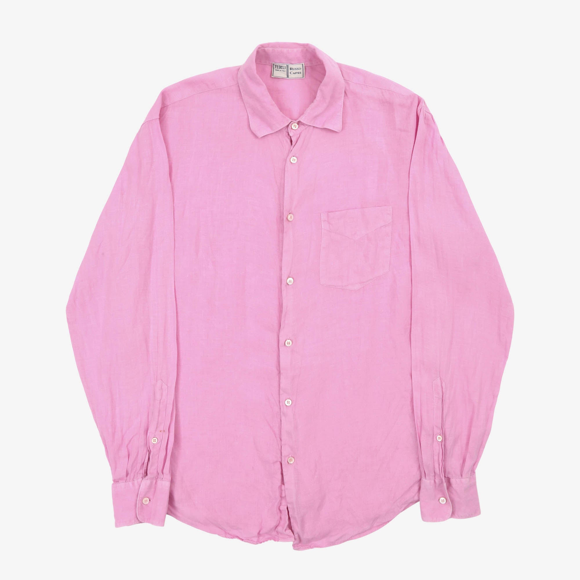 Linen Classic Shirt (Russo Capri)