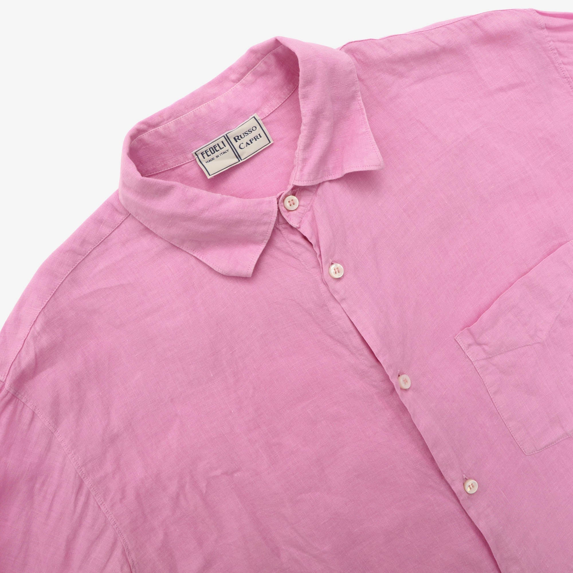 Linen Classic Shirt (Russo Capri)