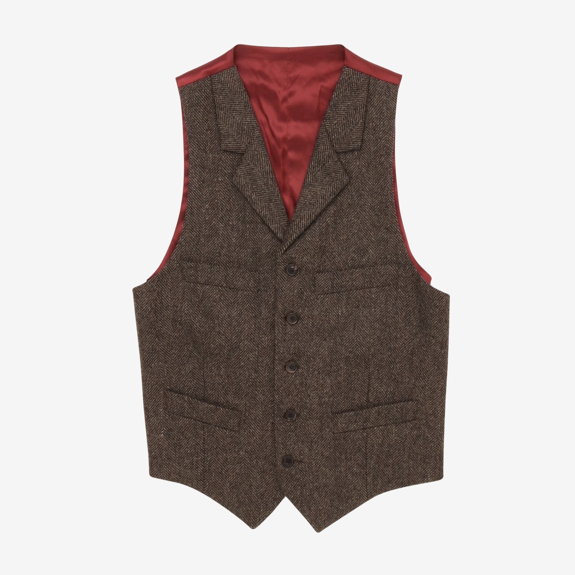 James Shetland Tweed Waistcoat