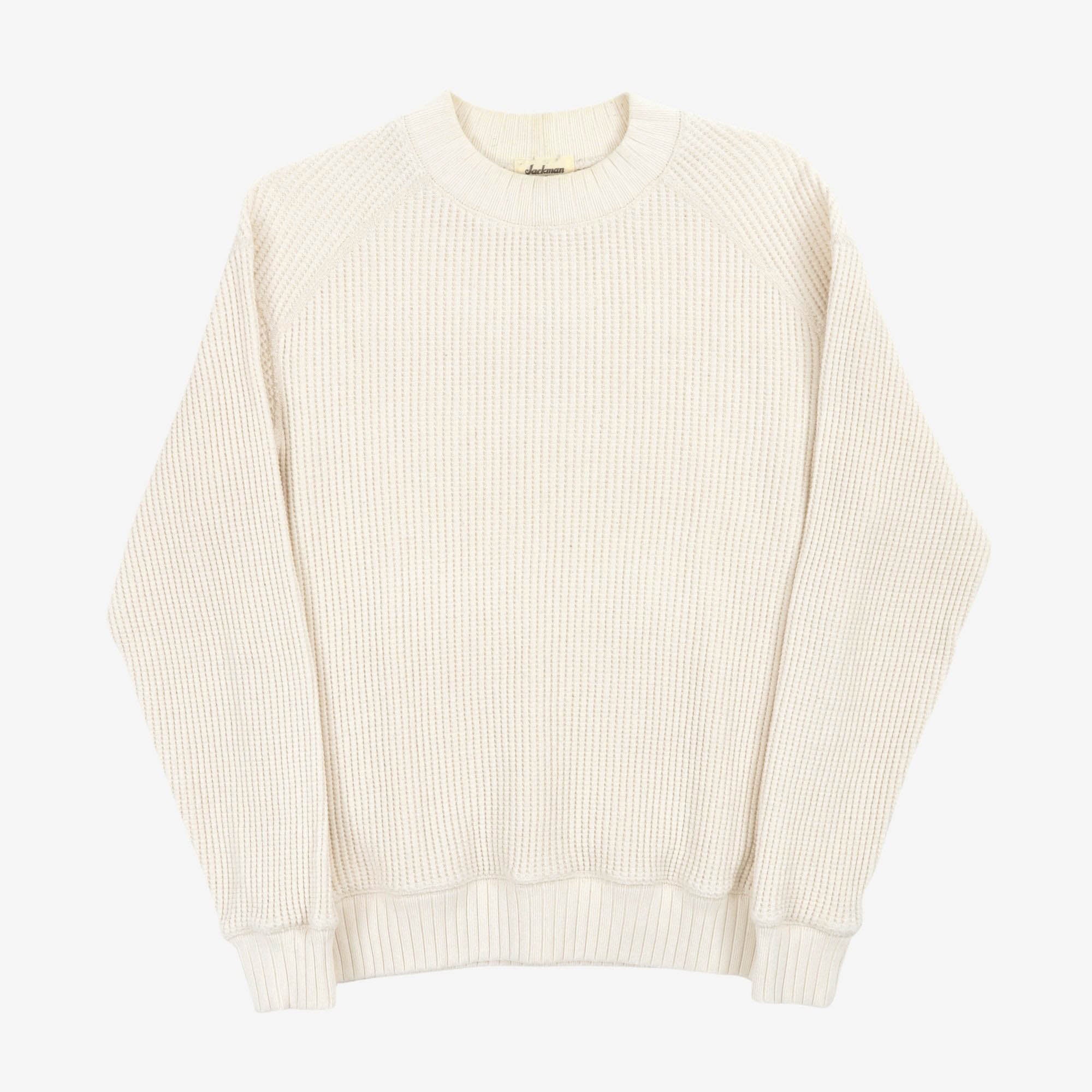 Mid Neck Waffle Sweatshirt