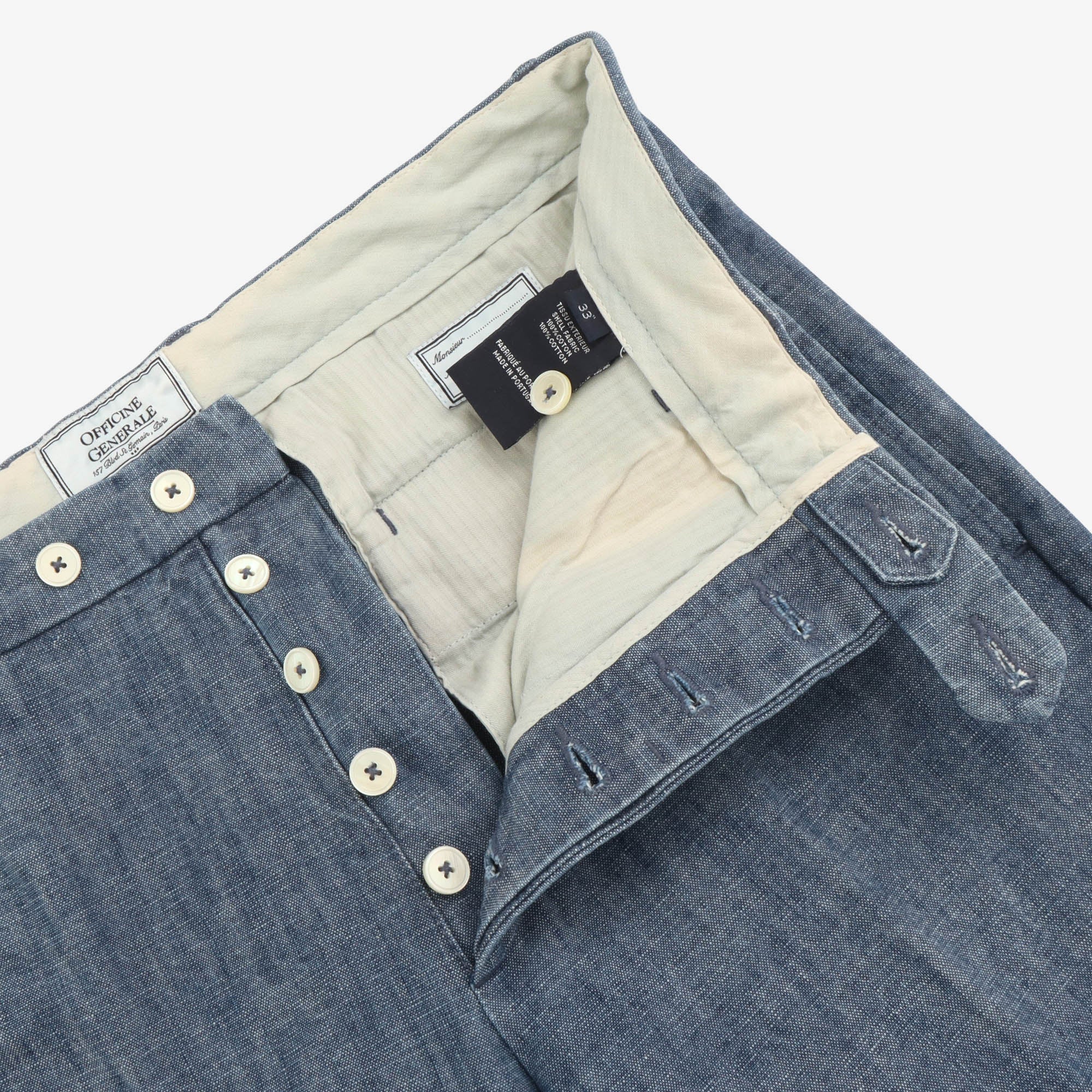 Chambray Trousers (34W X 32L)