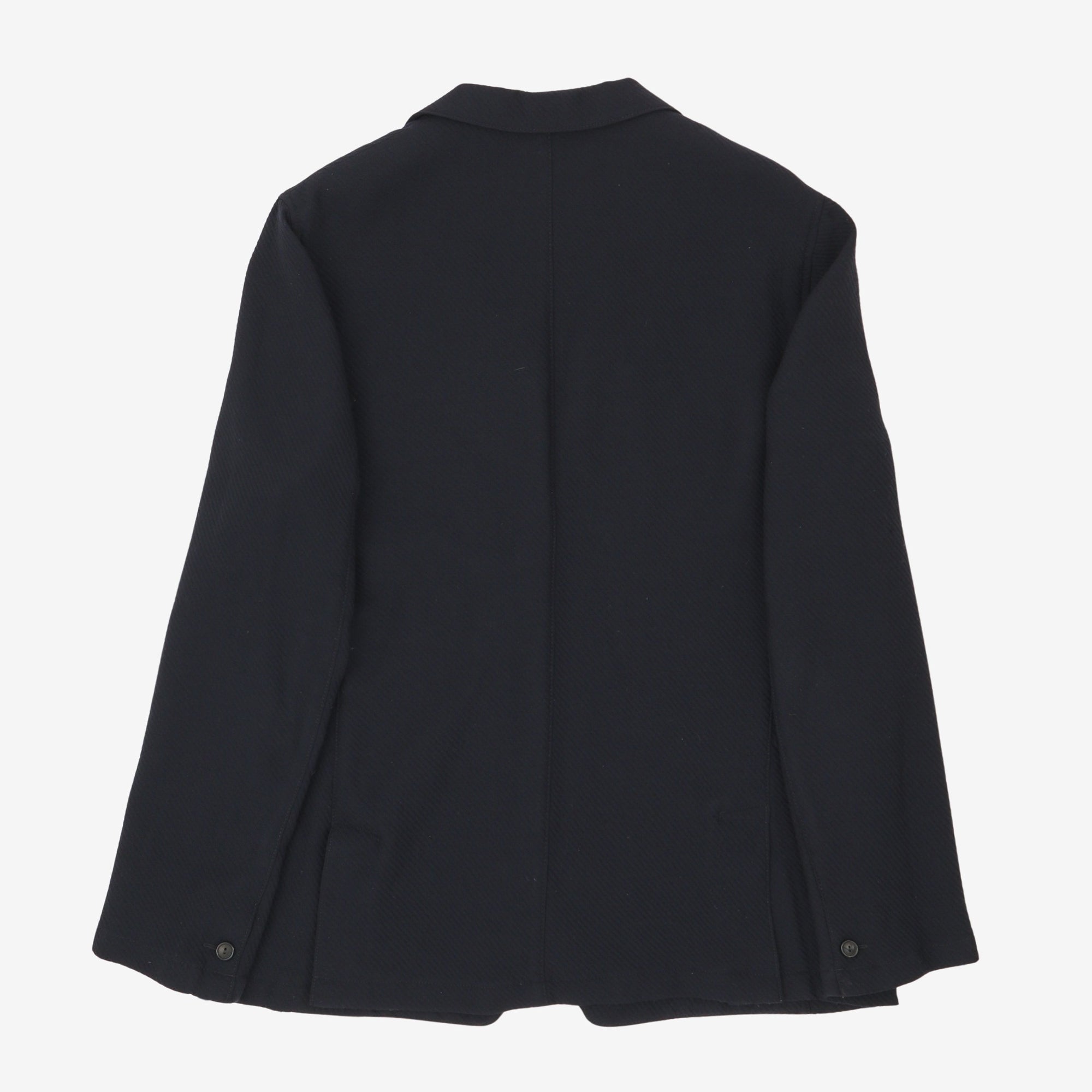 SFT Navy Wool Twill Blazer