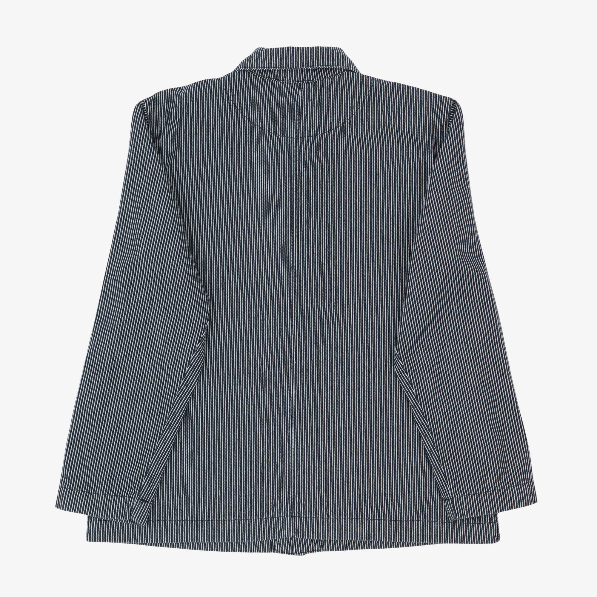 Hickory Stripe Denim Chore Coat