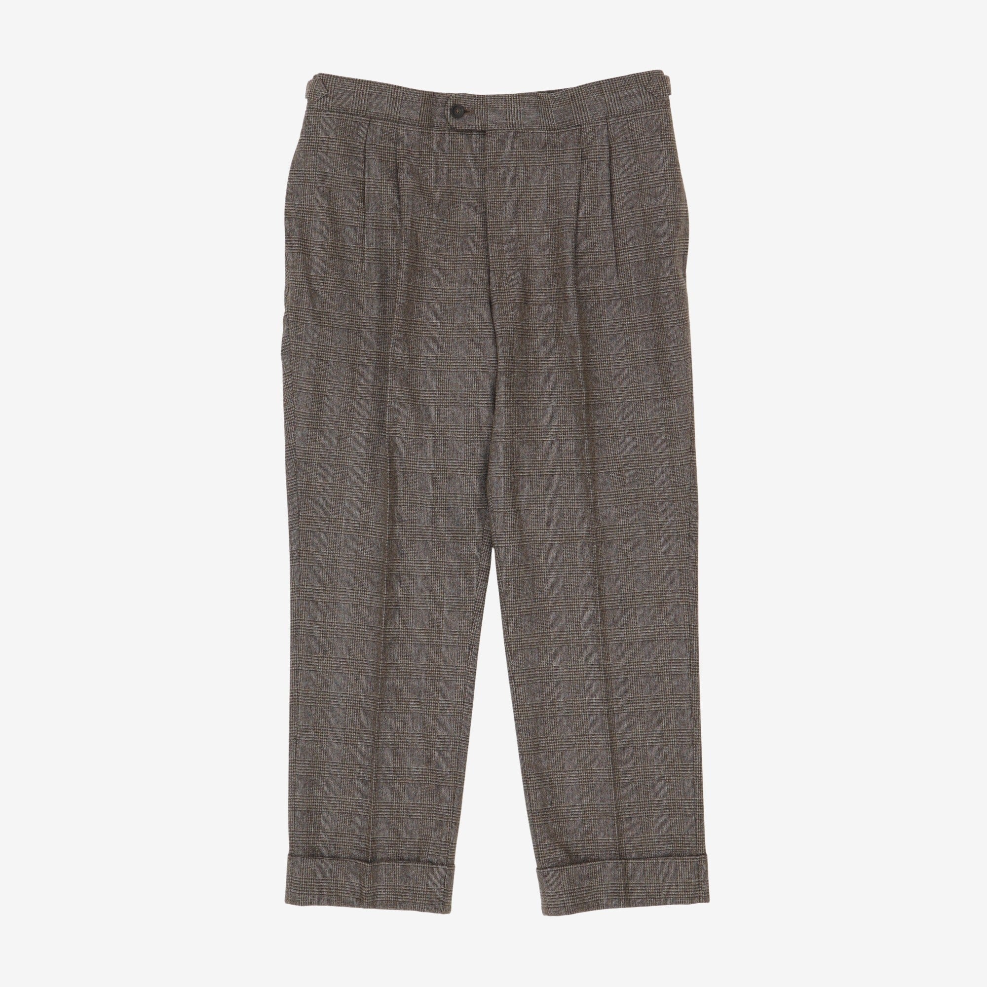 Glen Check Wool Blend Suit