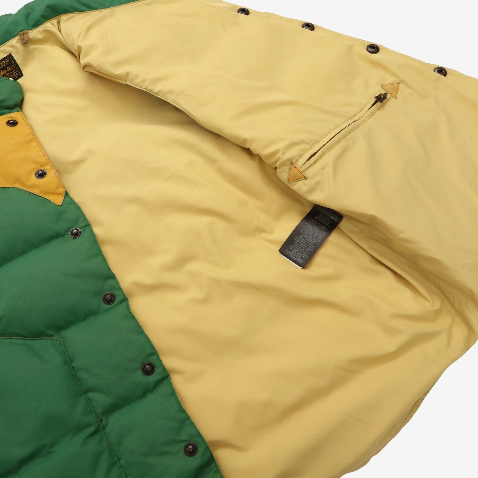 Leather Yoke Quilted Vest