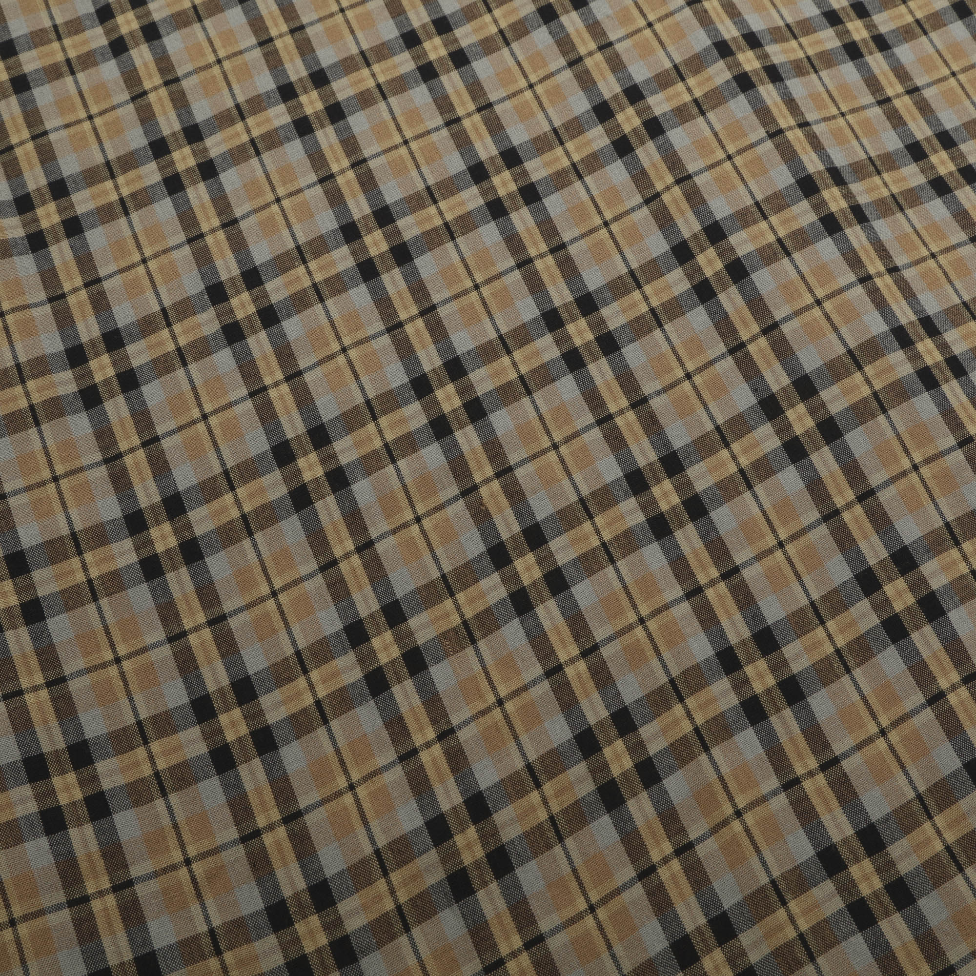 Plaid Open Collar Shirt