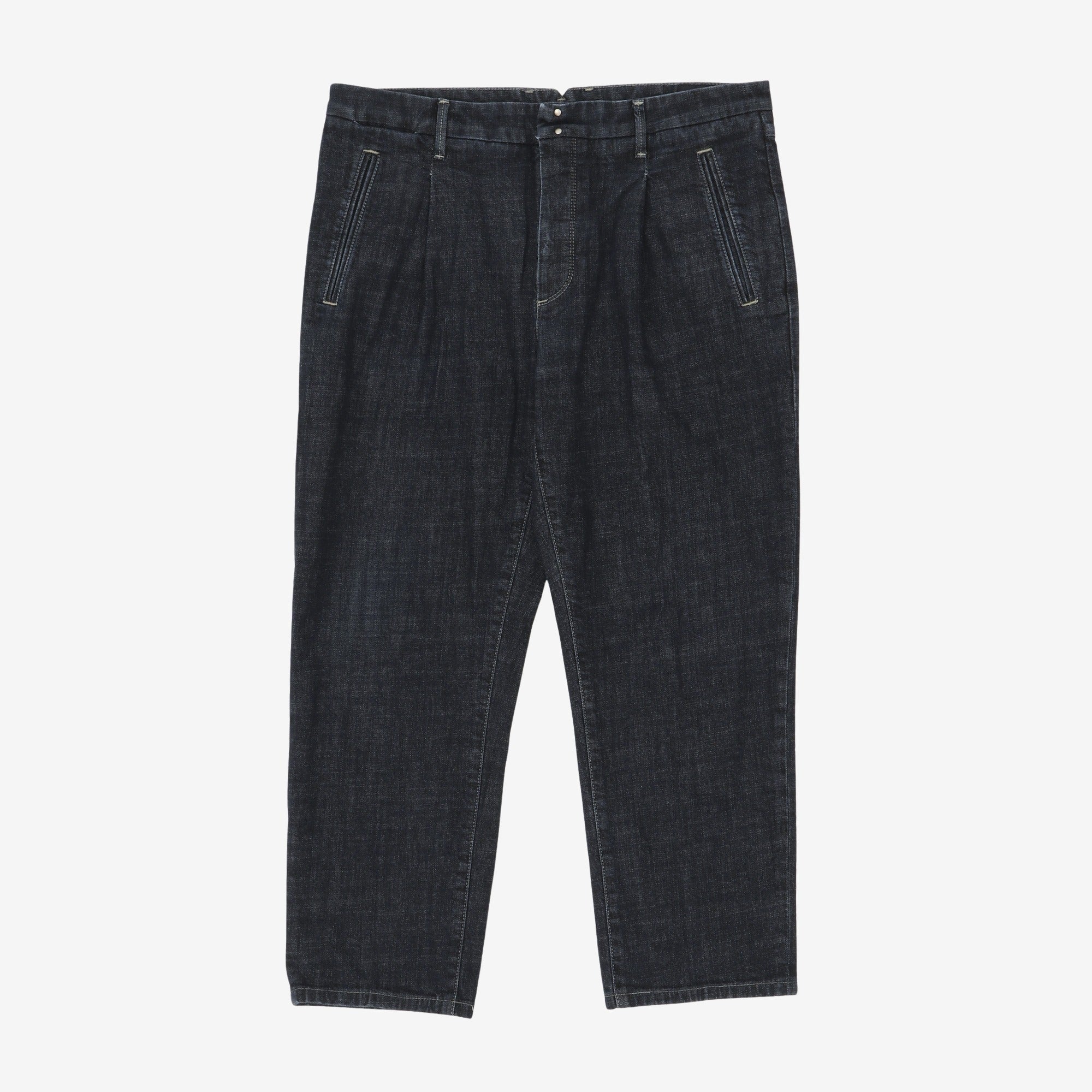 Tapered Fit Denim Trousers (33W X 24.5L)