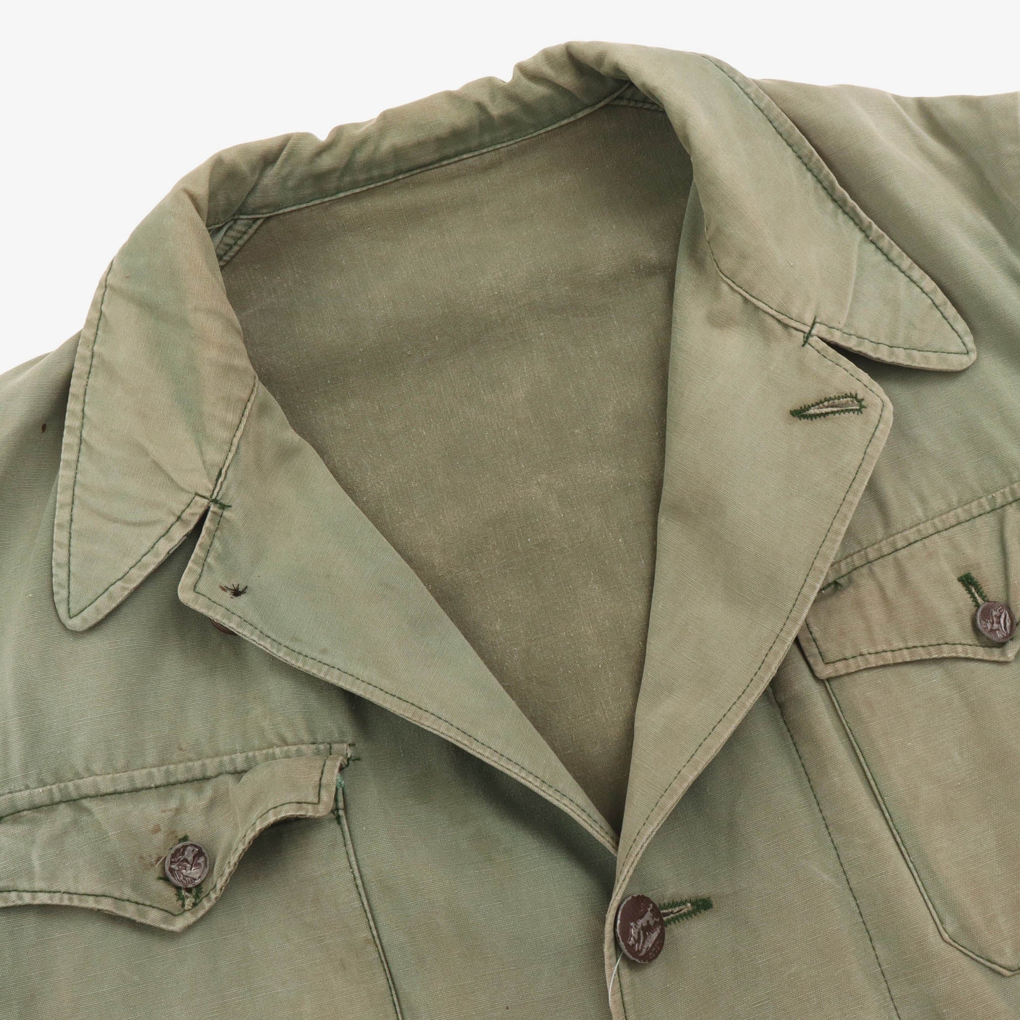 1930/40s French Canvas Hunting Jacket