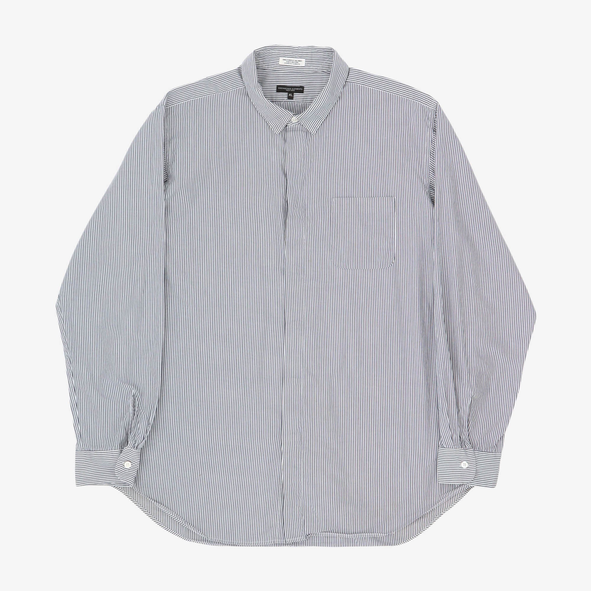 Bengal Stripe Hidden Button Shirt