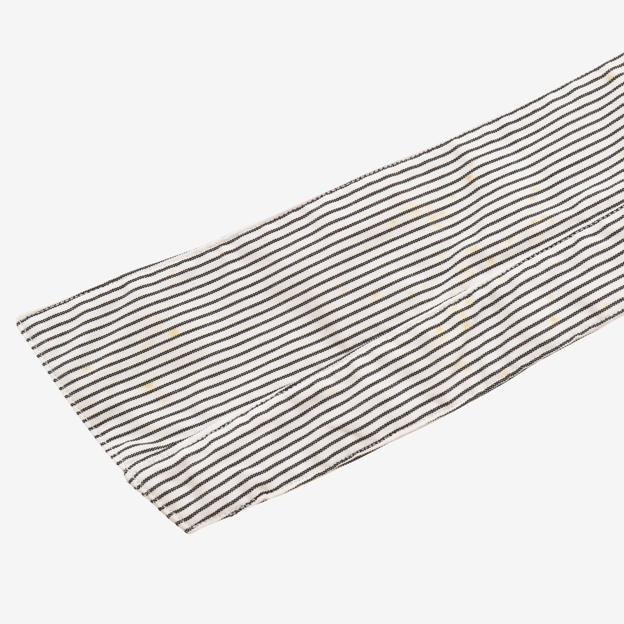 Striped Band Collar Shirt + Pop Collar