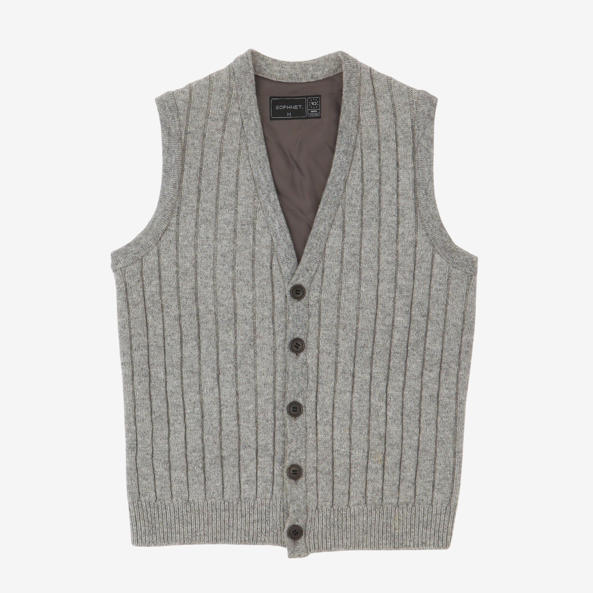 Knit Cardigan Waistcoat